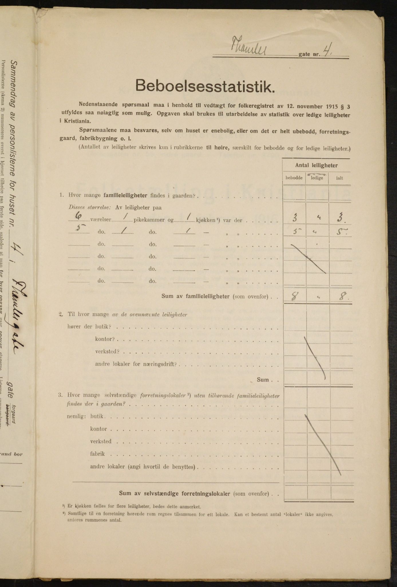 OBA, Kommunal folketelling 1.2.1916 for Kristiania, 1916, s. 112318