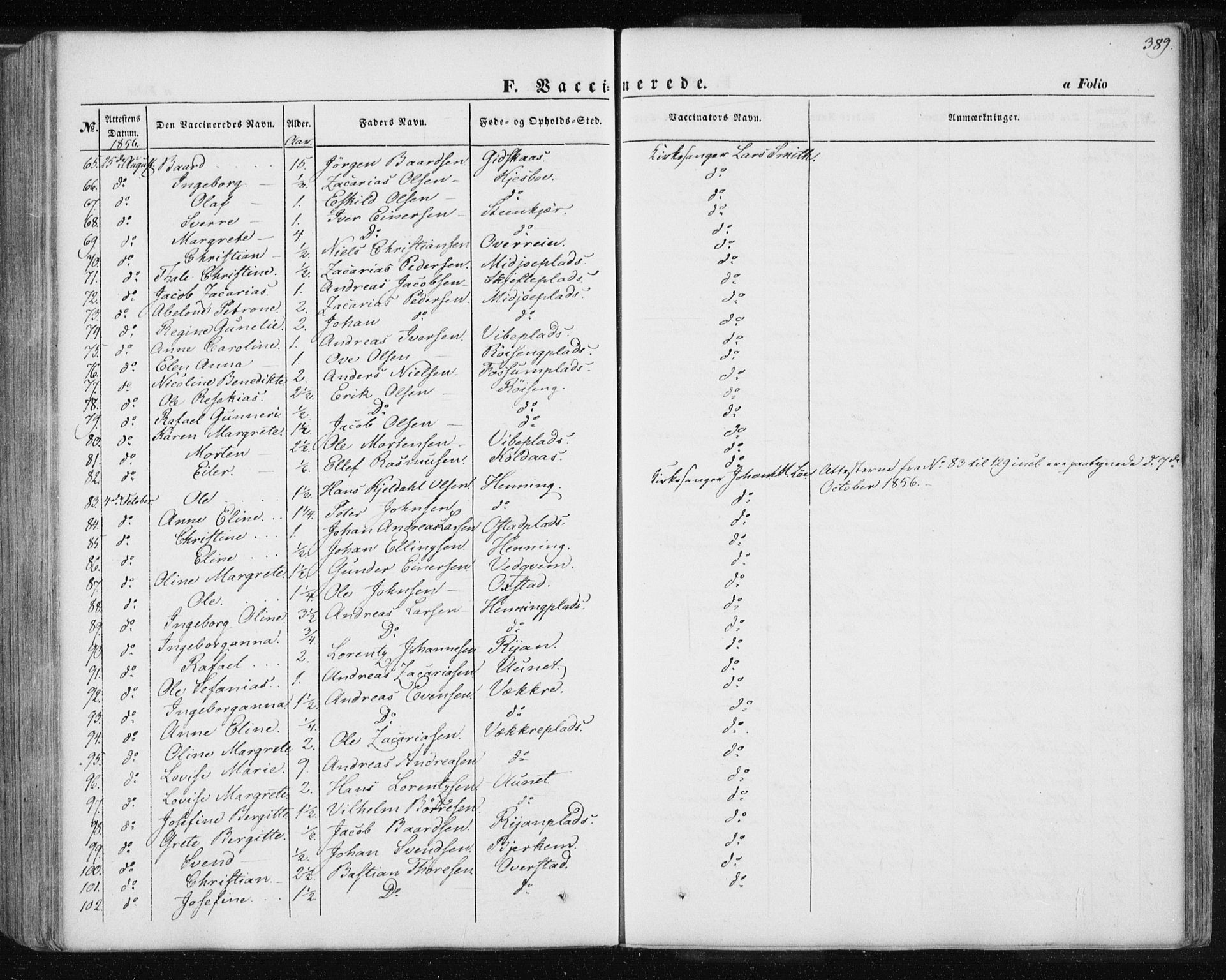 Ministerialprotokoller, klokkerbøker og fødselsregistre - Nord-Trøndelag, SAT/A-1458/735/L0342: Ministerialbok nr. 735A07 /1, 1849-1862, s. 389