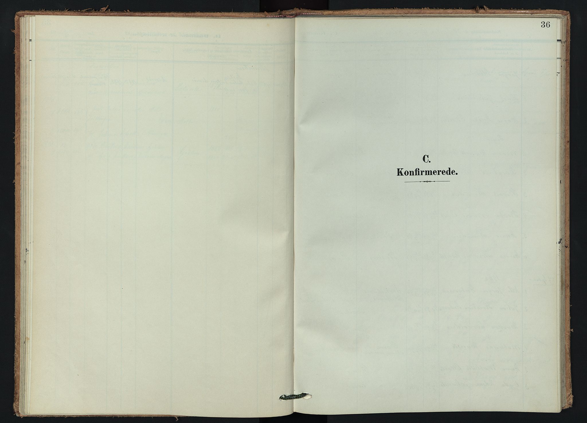 Våle kirkebøker, SAKO/A-334/F/Fb/L0003: Ministerialbok nr. II 3, 1907-1936, s. 36