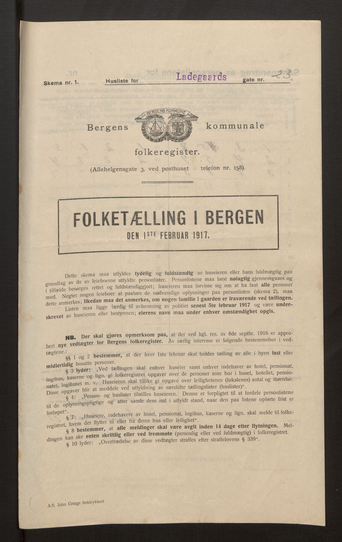 SAB, Kommunal folketelling 1917 for Bergen kjøpstad, 1917, s. 20512