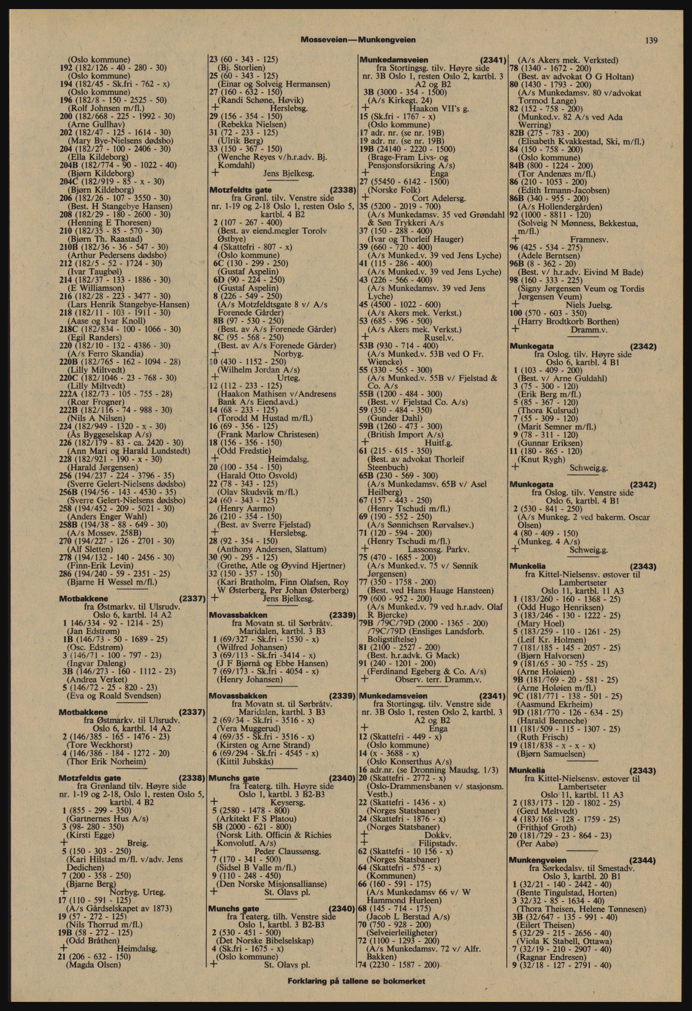 Kristiania/Oslo adressebok, PUBL/-, 1977-1978, s. 139