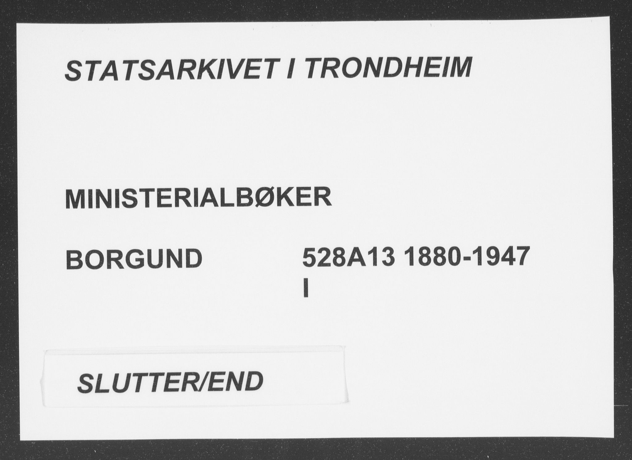 Ministerialprotokoller, klokkerbøker og fødselsregistre - Møre og Romsdal, AV/SAT-A-1454/528/L0403: Ministerialbok nr. 528A13I, 1880-1947