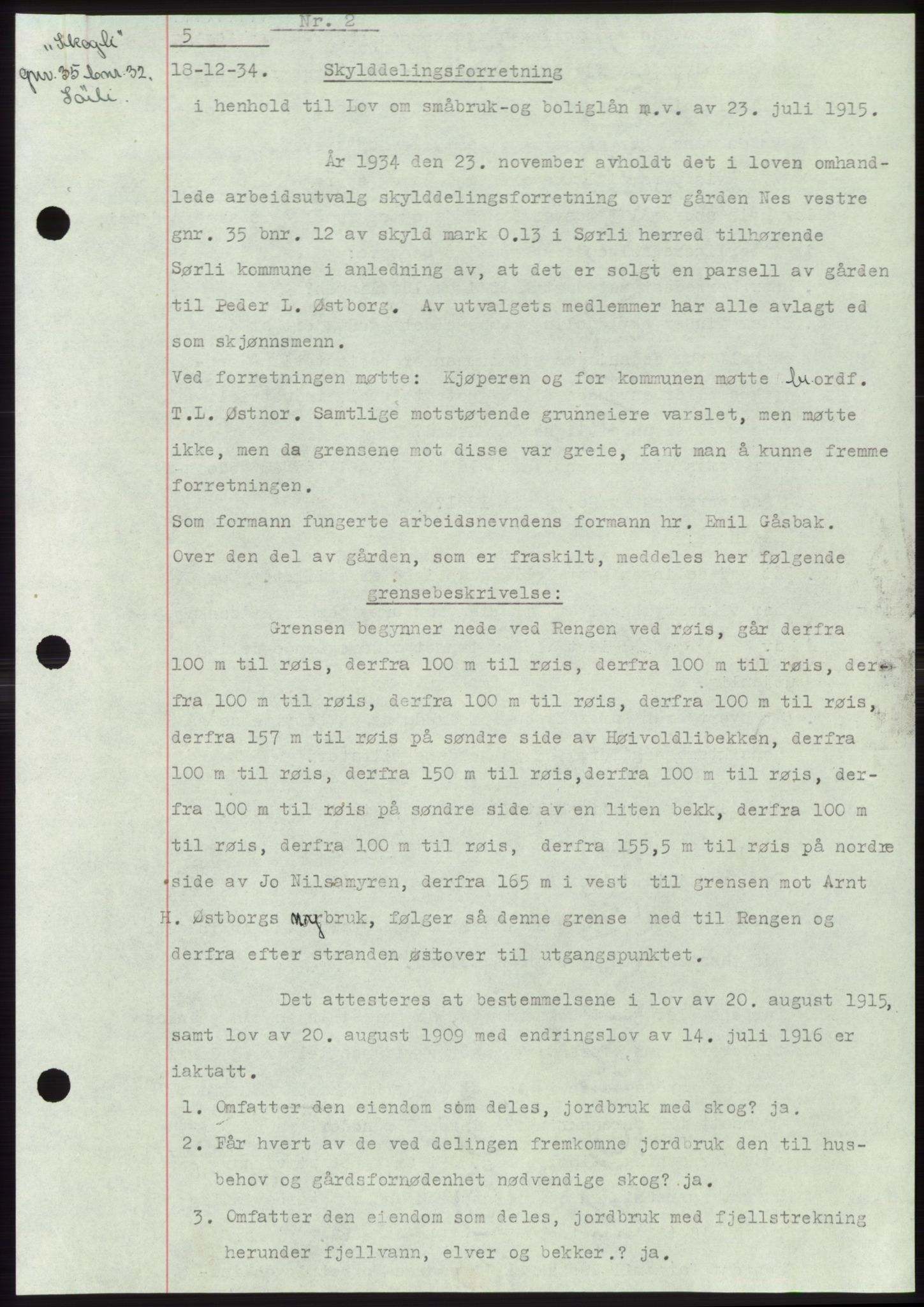 Namdal sorenskriveri, AV/SAT-A-4133/1/2/2C: Pantebok nr. -, 1931-1934, Tingl.dato: 18.12.1934