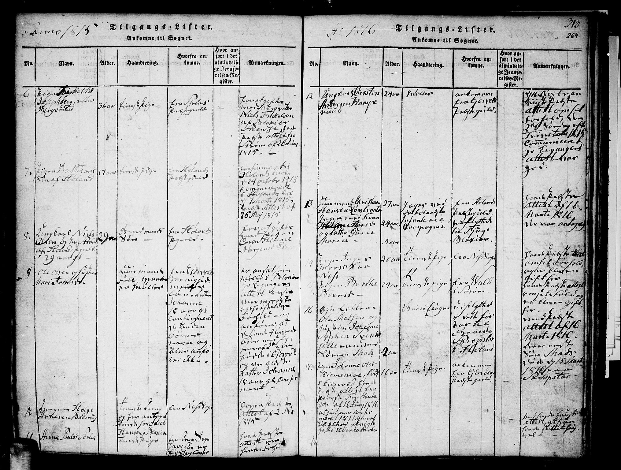 Aurskog prestekontor Kirkebøker, AV/SAO-A-10304a/F/Fa/L0005: Ministerialbok nr. I 5, 1814-1829, s. 364