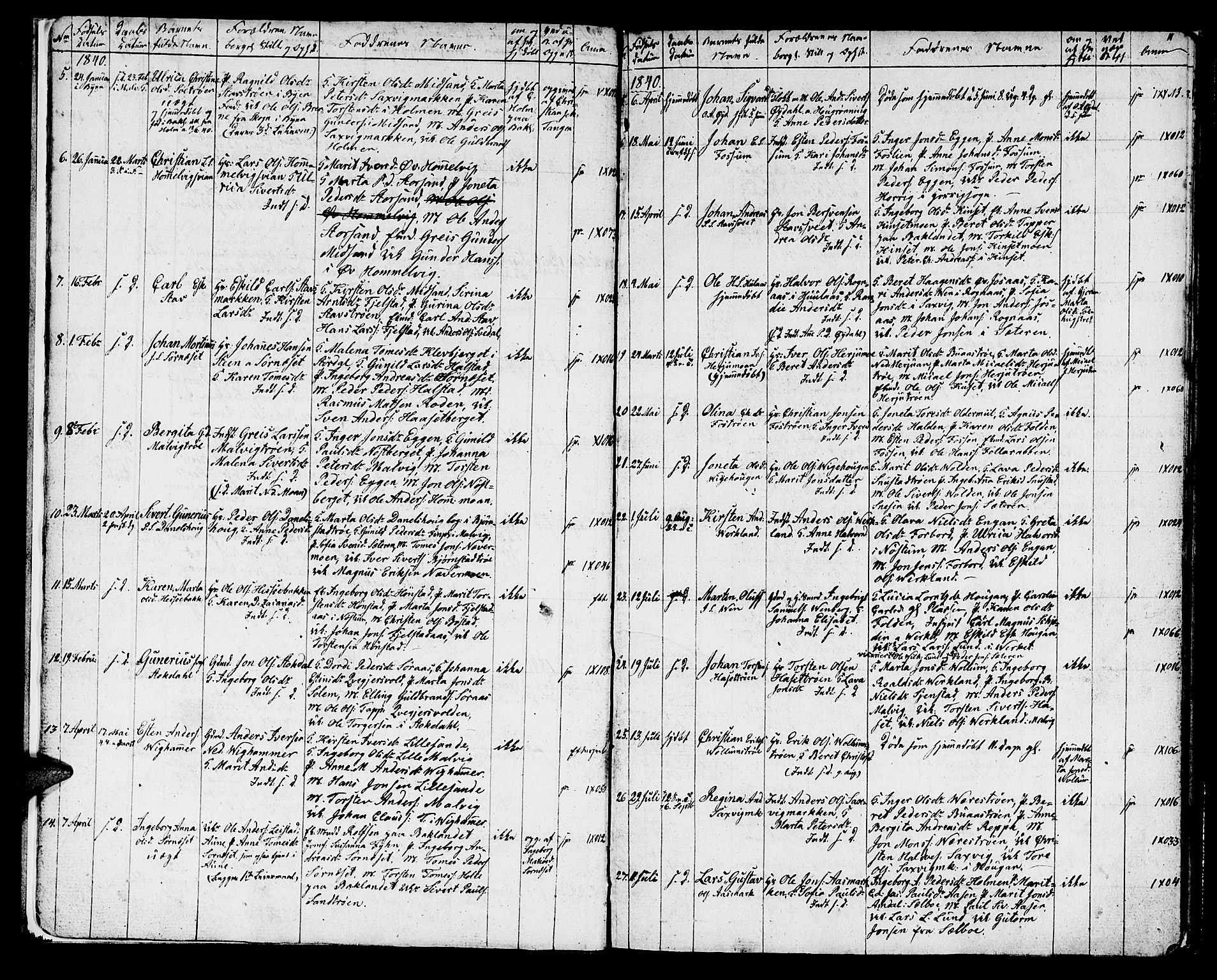 Ministerialprotokoller, klokkerbøker og fødselsregistre - Sør-Trøndelag, SAT/A-1456/616/L0421: Klokkerbok nr. 616C04, 1834-1850, s. 11
