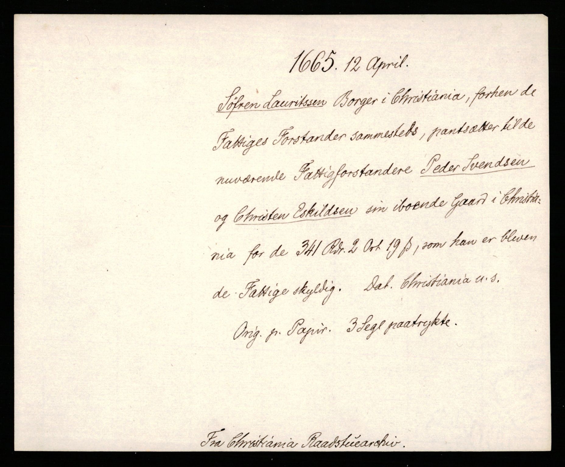 Riksarkivets diplomsamling, AV/RA-EA-5965/F35/F35b/L0010: Riksarkivets diplomer, seddelregister, 1656-1670, s. 477