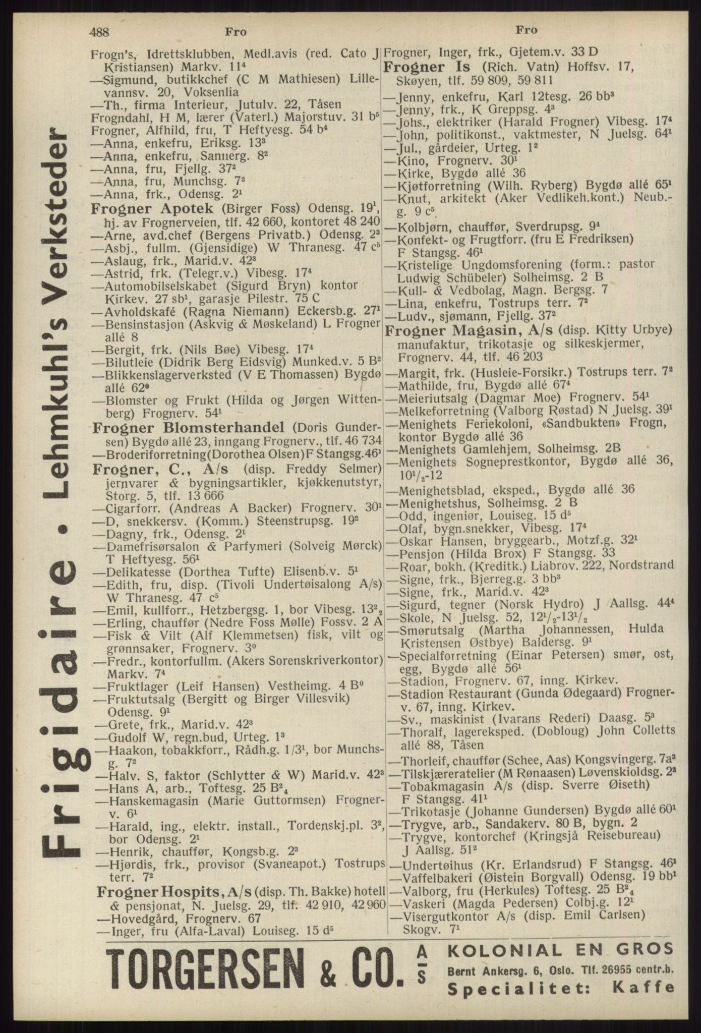 Kristiania/Oslo adressebok, PUBL/-, 1939, s. 488