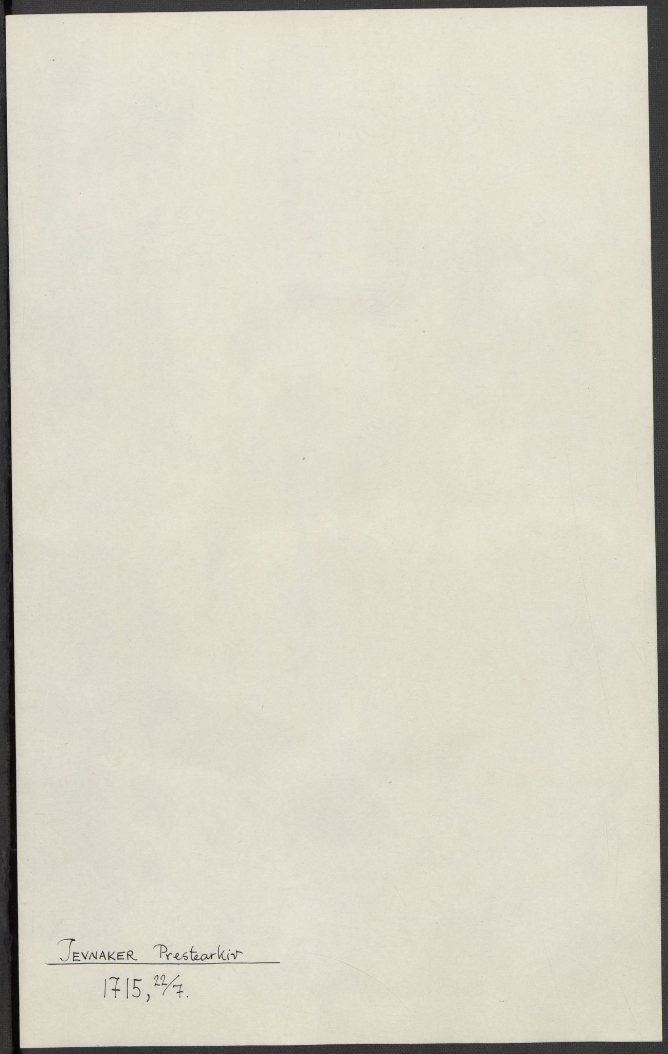 Riksarkivets diplomsamling, AV/RA-EA-5965/F15/L0014: Prestearkiv - Oppland, 1696-1879, s. 22
