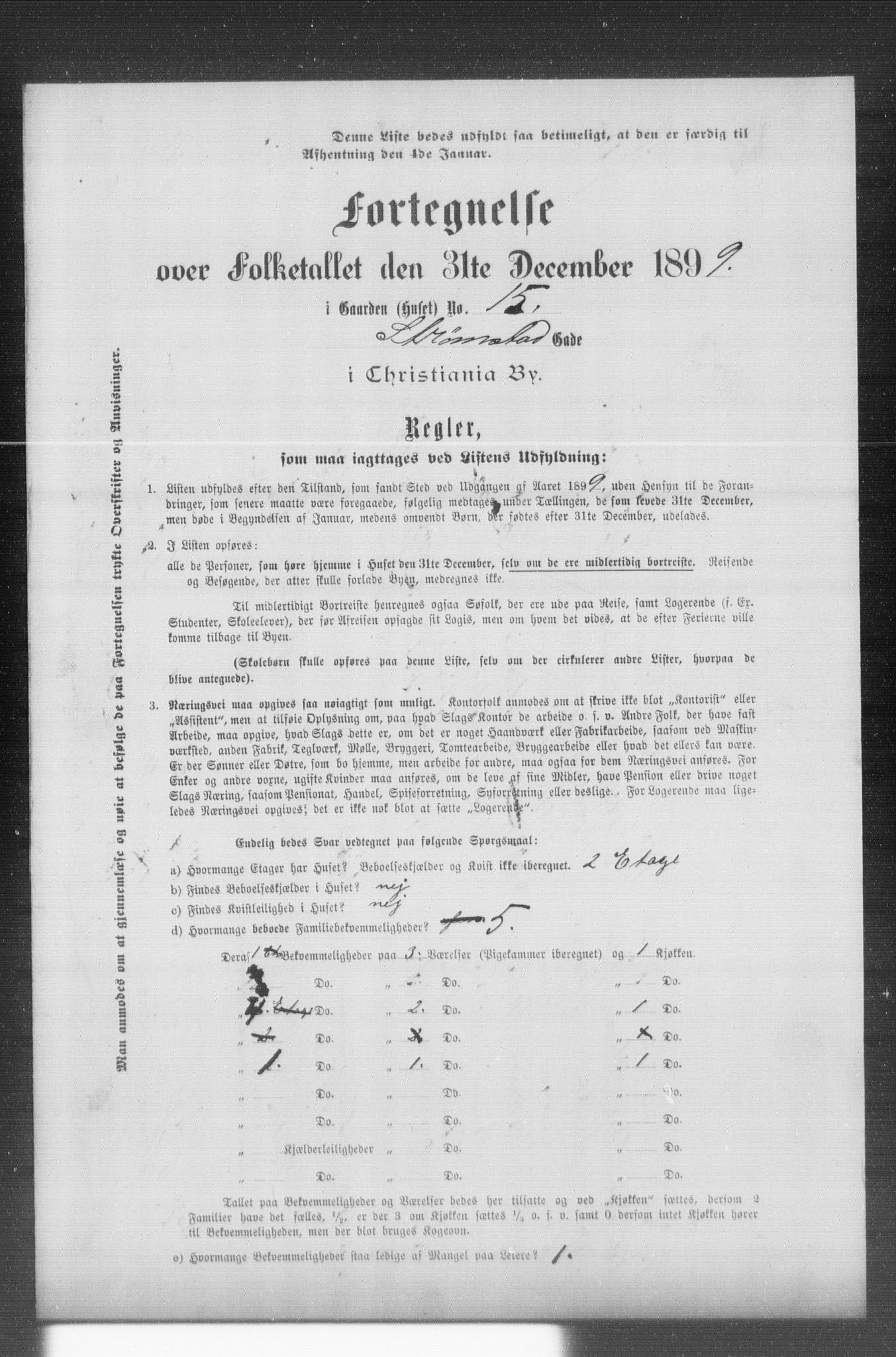 OBA, Kommunal folketelling 31.12.1899 for Kristiania kjøpstad, 1899, s. 13511