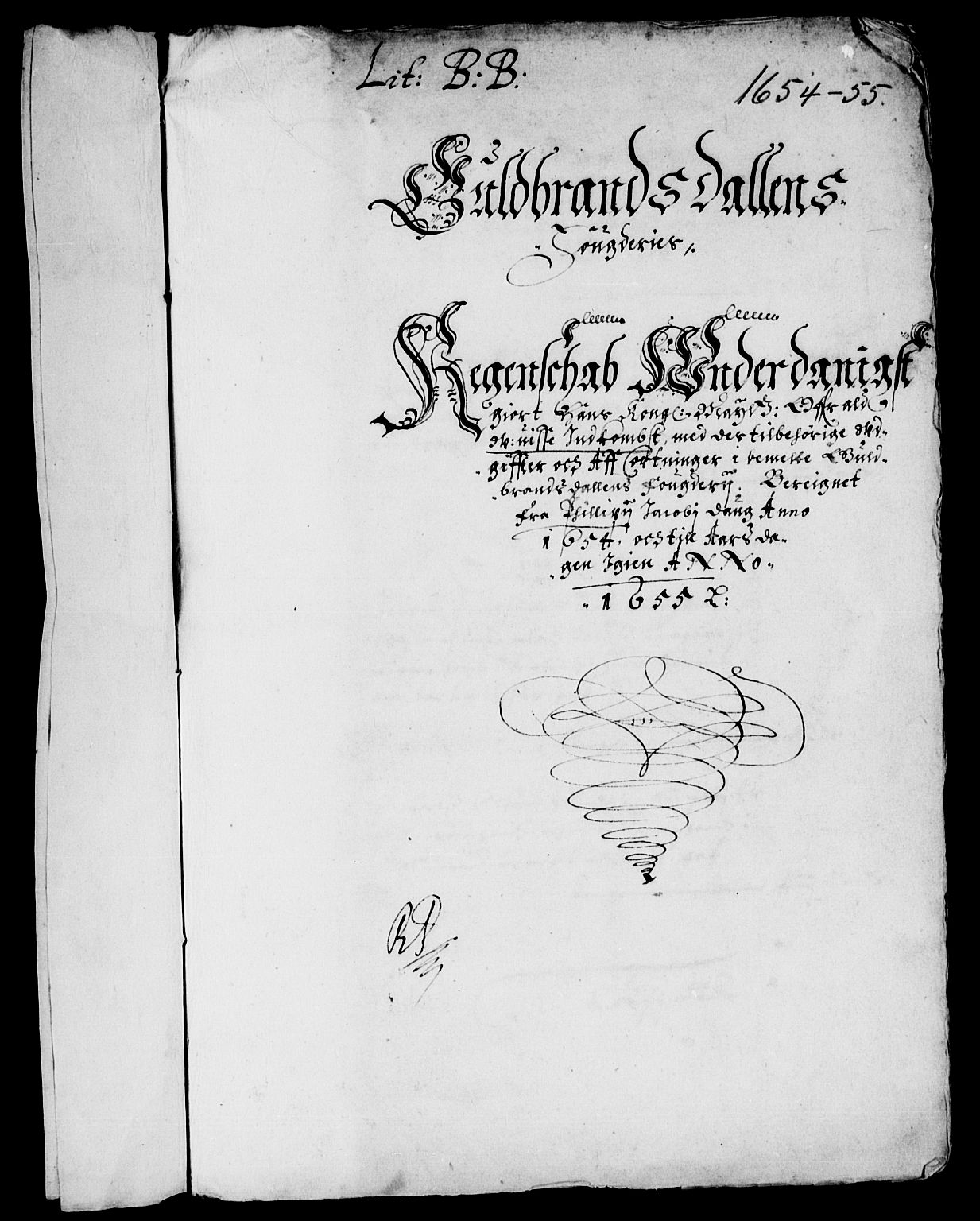 Rentekammeret inntil 1814, Reviderte regnskaper, Lensregnskaper, AV/RA-EA-5023/R/Rb/Rba/L0221: Akershus len, 1652-1655