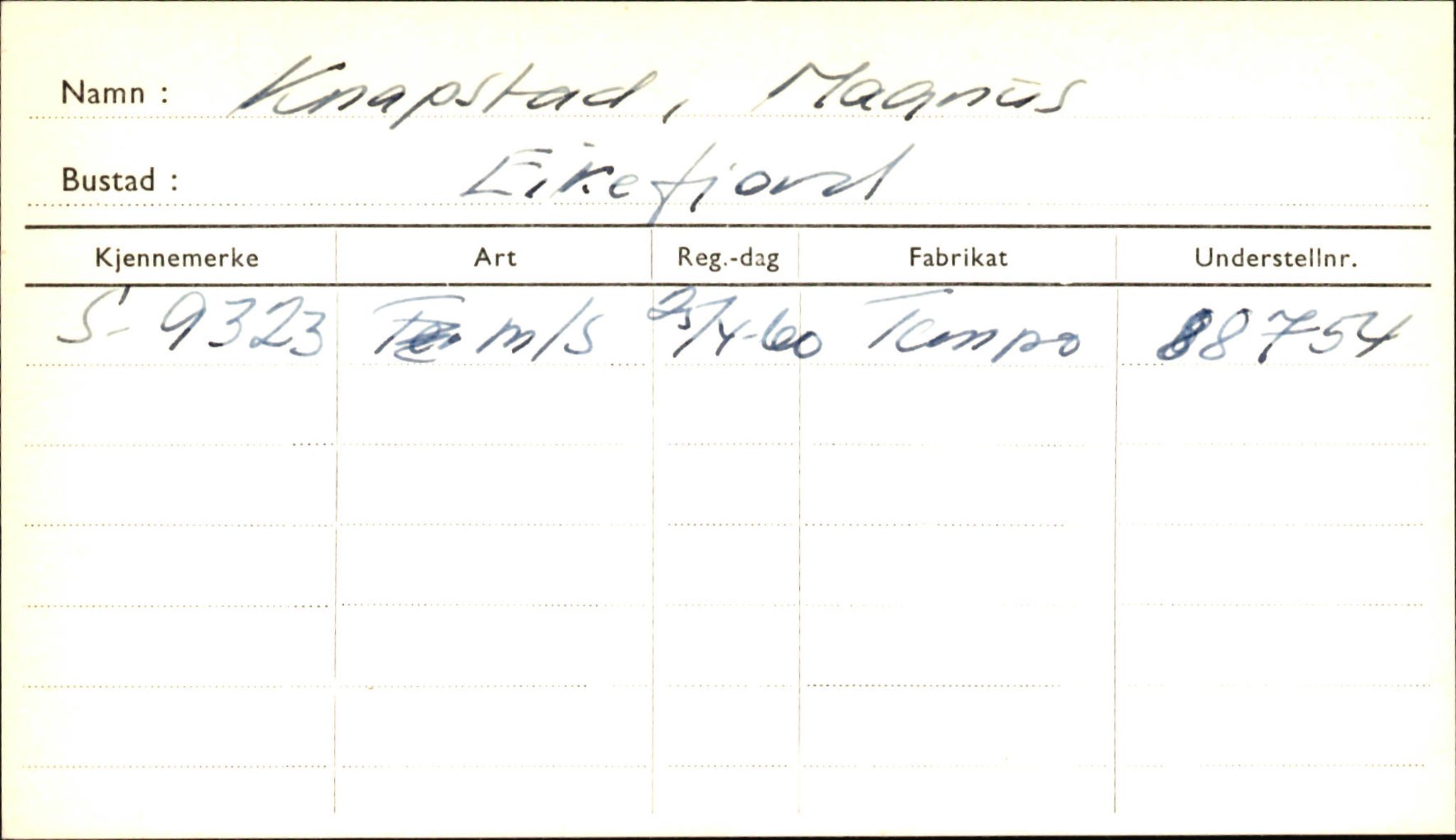 Statens vegvesen, Sogn og Fjordane vegkontor, AV/SAB-A-5301/4/F/L0001B: Eigarregister Fjordane til 1.6.1961, 1930-1961, s. 196