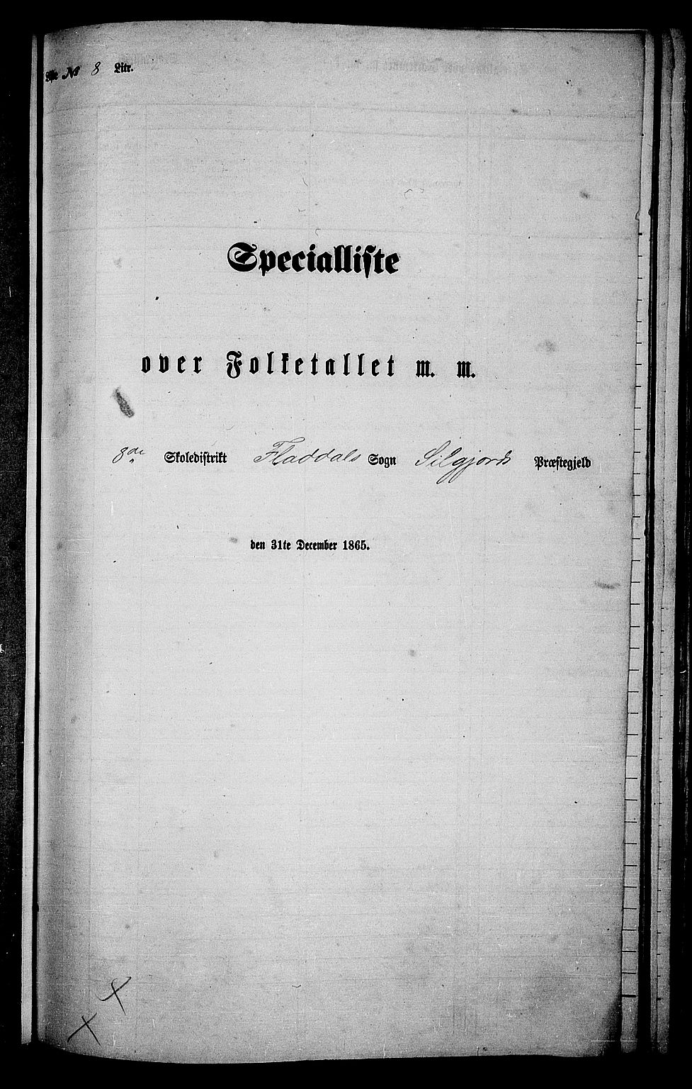 RA, Folketelling 1865 for 0828P Seljord prestegjeld, 1865, s. 109