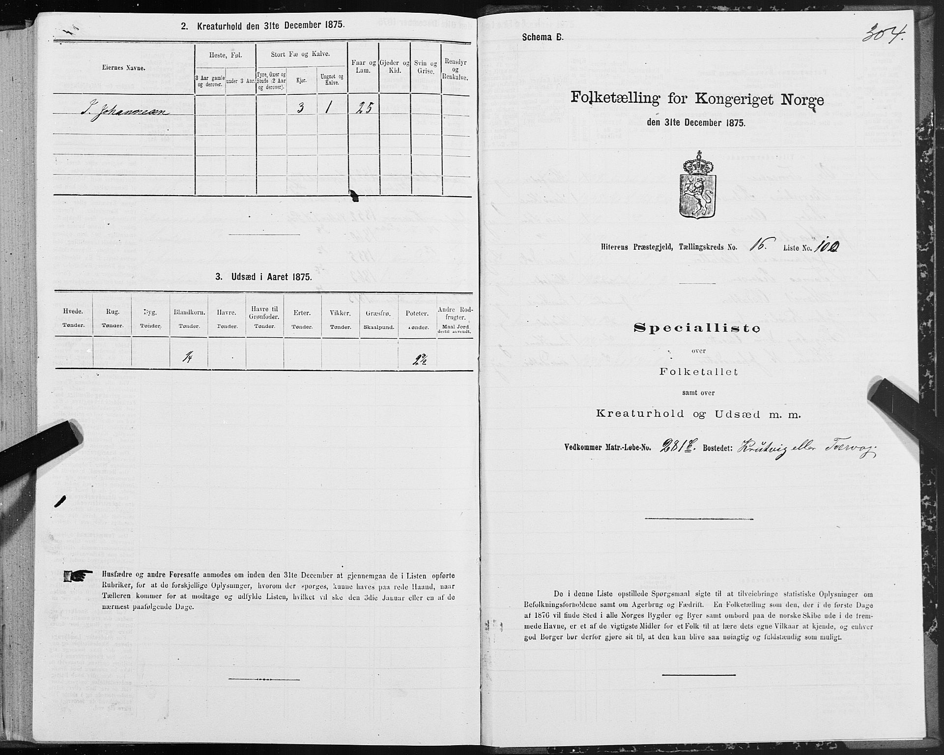 SAT, Folketelling 1875 for 1617P Hitra prestegjeld, 1875, s. 8304