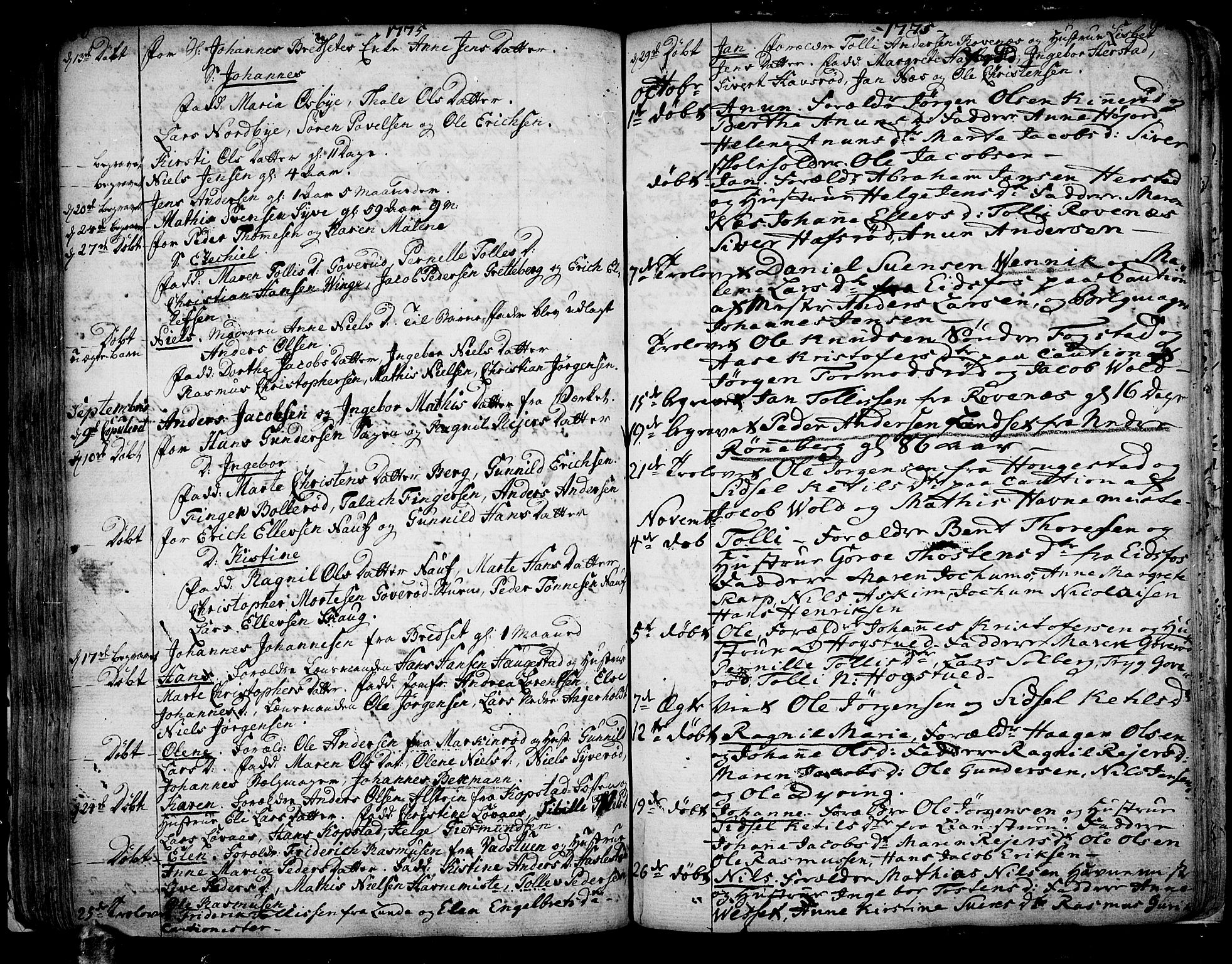 Hof kirkebøker, SAKO/A-64/F/Fa/L0002: Ministerialbok nr. I 2, 1746-1781, s. 180-181