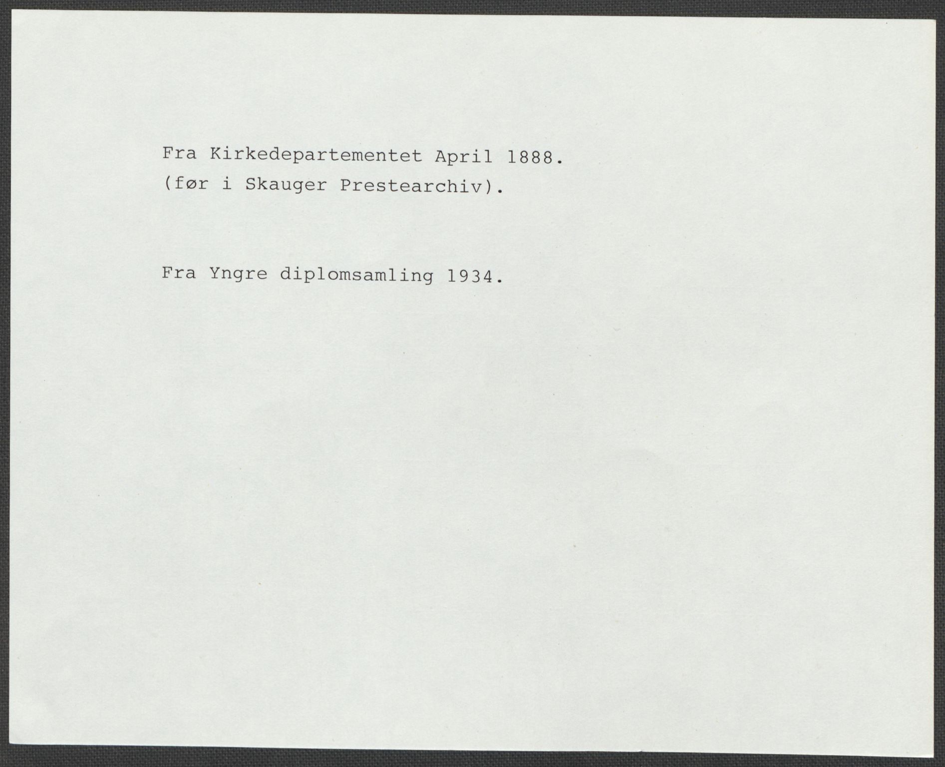 Riksarkivets diplomsamling, AV/RA-EA-5965/F15/L0021: Prestearkiv - Vestfold, 1573-1858, s. 287
