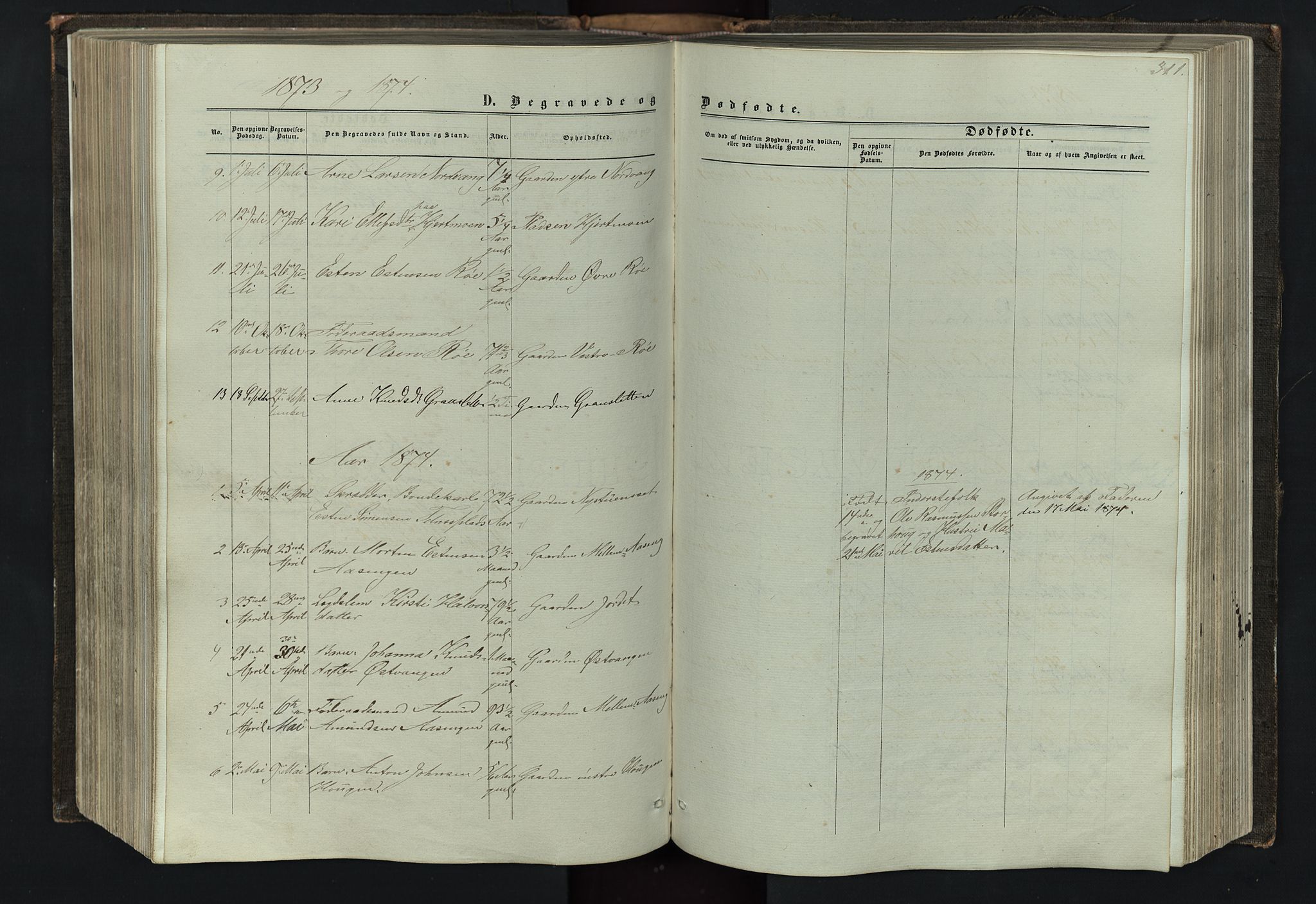 Tolga prestekontor, AV/SAH-PREST-062/L/L0005: Klokkerbok nr. 5, 1862-1893, s. 311
