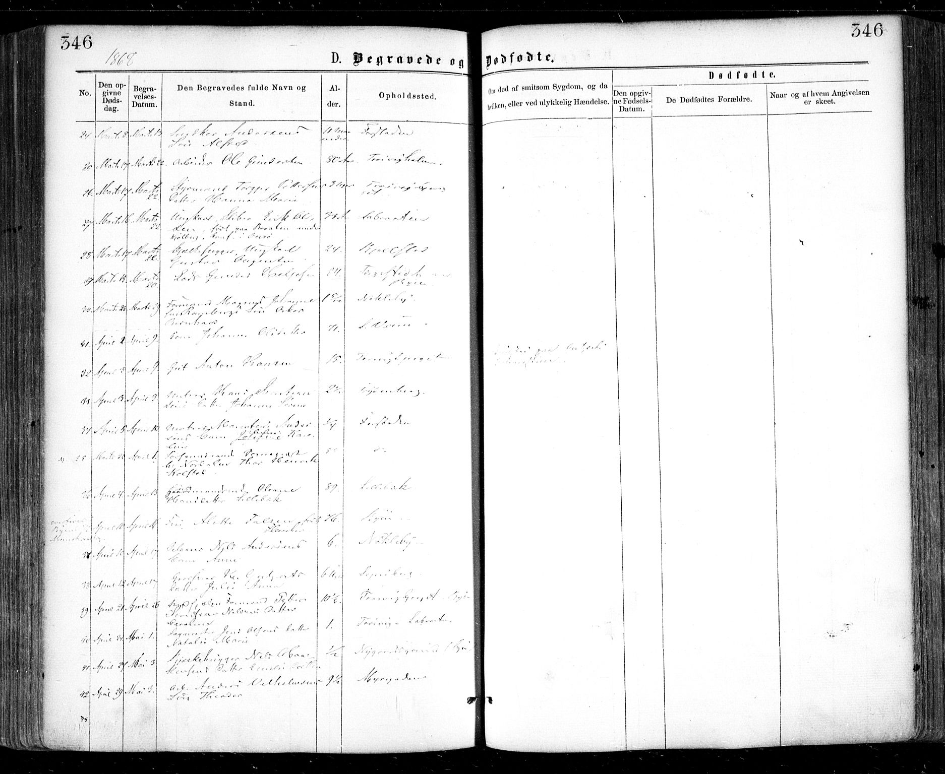 Glemmen prestekontor Kirkebøker, AV/SAO-A-10908/F/Fa/L0008: Ministerialbok nr. 8, 1862-1871, s. 346