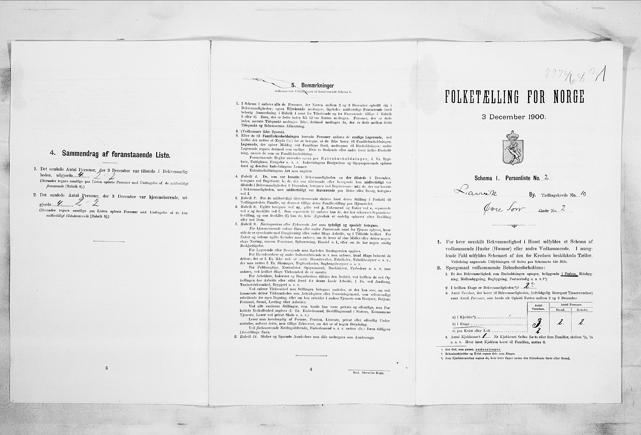 RA, Folketelling 1900 for 0707 Larvik kjøpstad, 1900, s. 6846