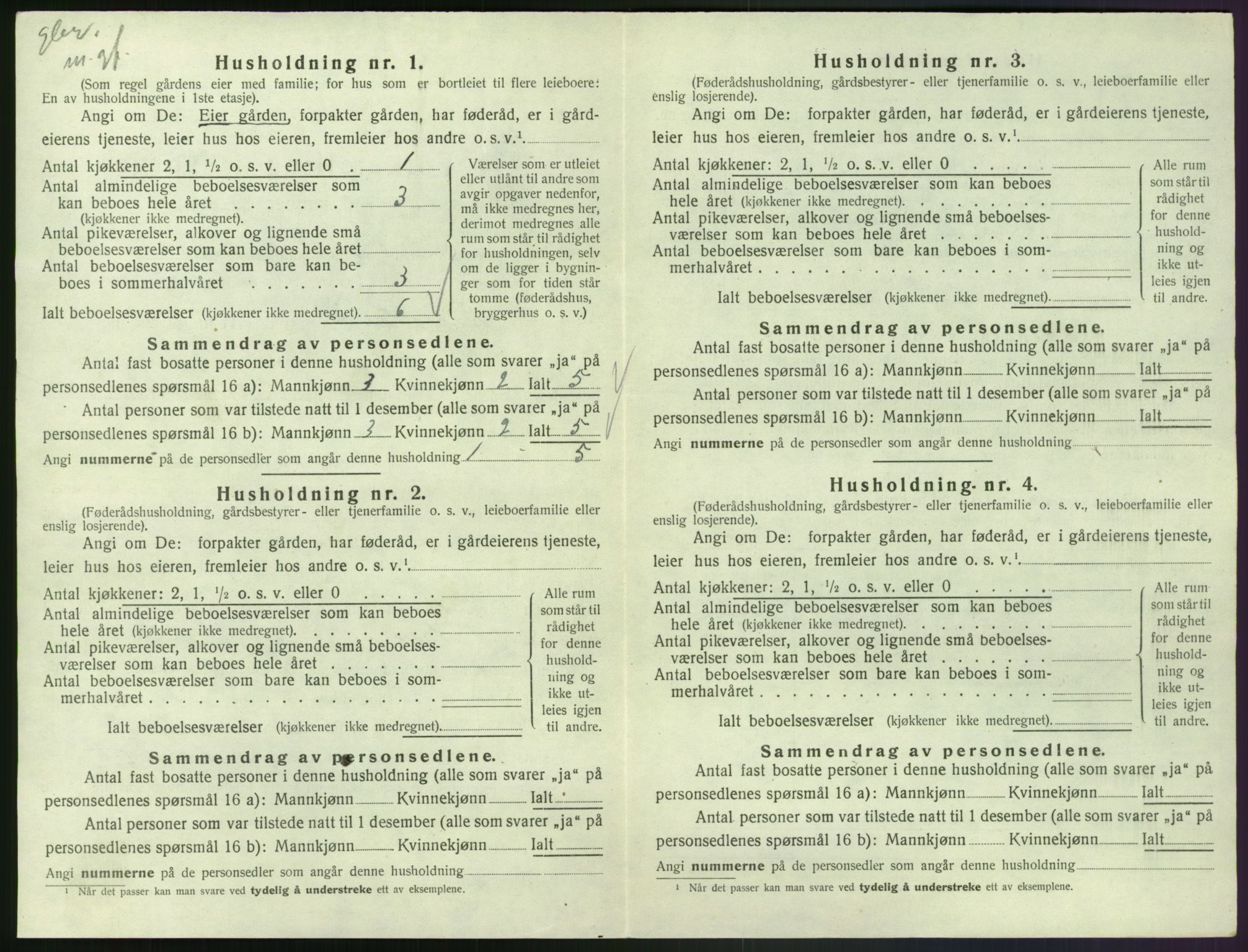 SAK, Folketelling 1920 for 1023 Finsland herred, 1920, s. 365