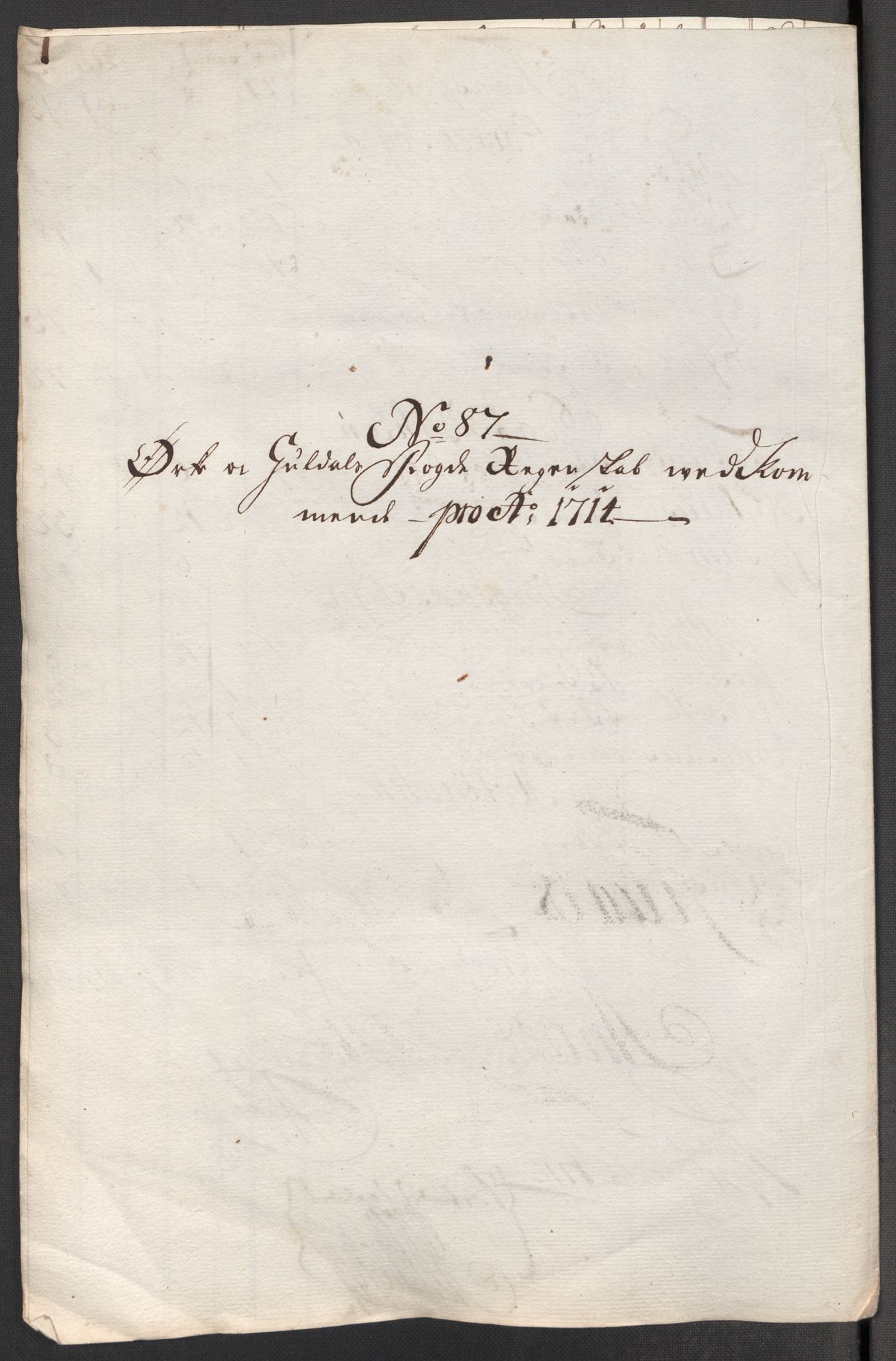 Rentekammeret inntil 1814, Reviderte regnskaper, Fogderegnskap, RA/EA-4092/R60/L3965: Fogderegnskap Orkdal og Gauldal, 1714, s. 517