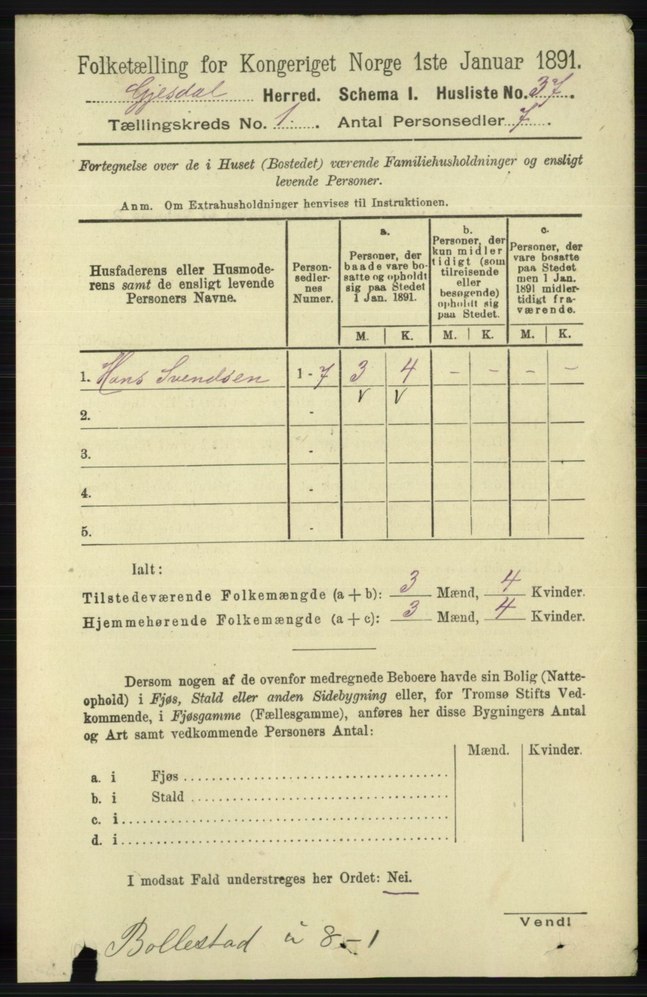 RA, Folketelling 1891 for 1122 Gjesdal herred, 1891, s. 56