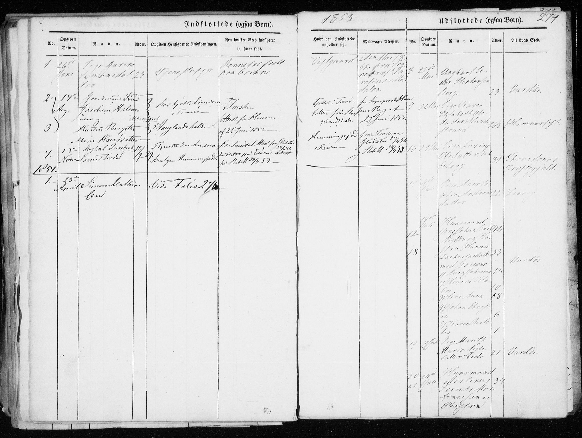 Tranøy sokneprestkontor, AV/SATØ-S-1313/I/Ia/Iaa/L0006kirke: Ministerialbok nr. 6, 1844-1855, s. 274