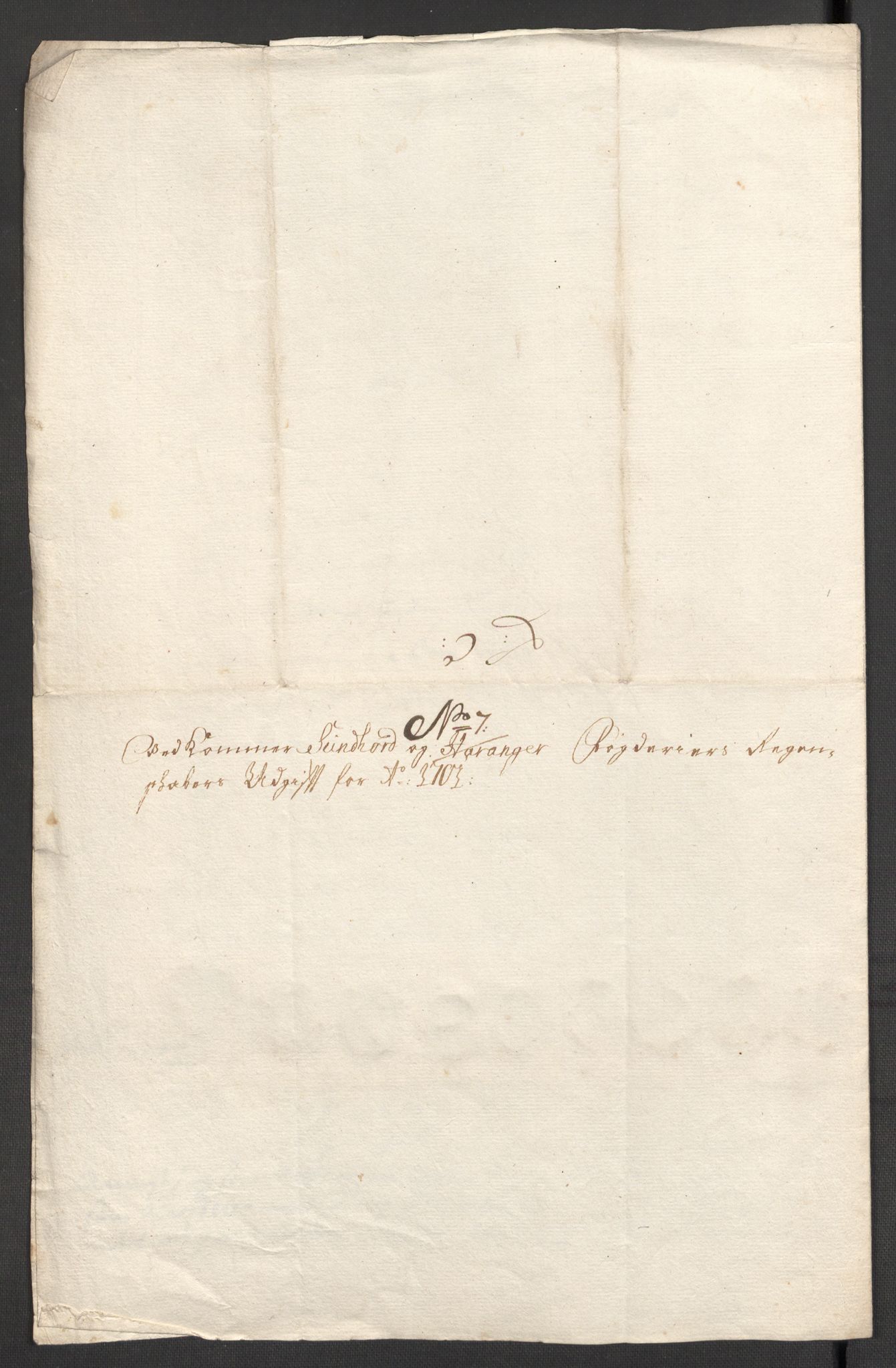 Rentekammeret inntil 1814, Reviderte regnskaper, Fogderegnskap, AV/RA-EA-4092/R48/L2979: Fogderegnskap Sunnhordland og Hardanger, 1700-1701, s. 481