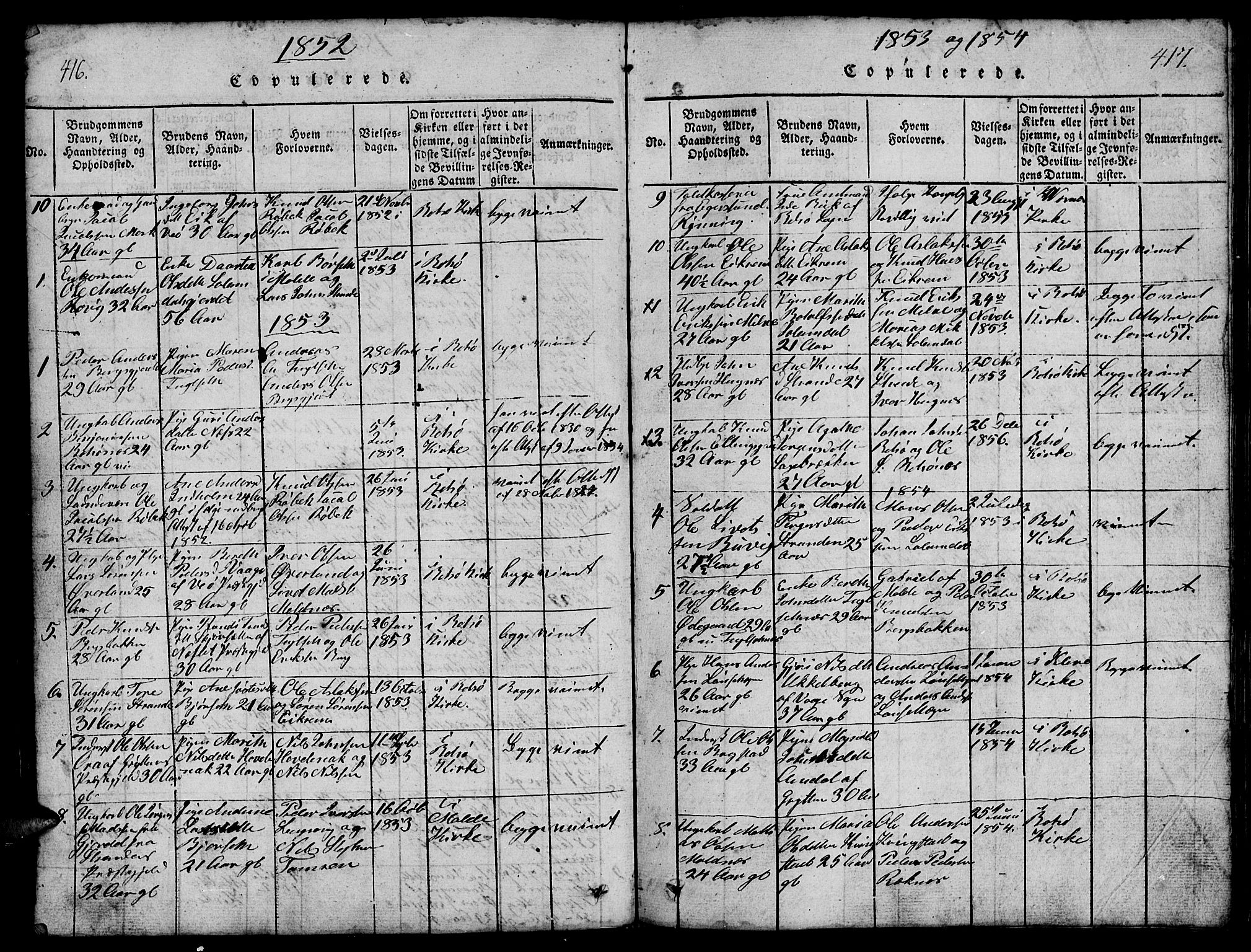 Ministerialprotokoller, klokkerbøker og fødselsregistre - Møre og Romsdal, AV/SAT-A-1454/555/L0665: Klokkerbok nr. 555C01, 1818-1868, s. 416-417