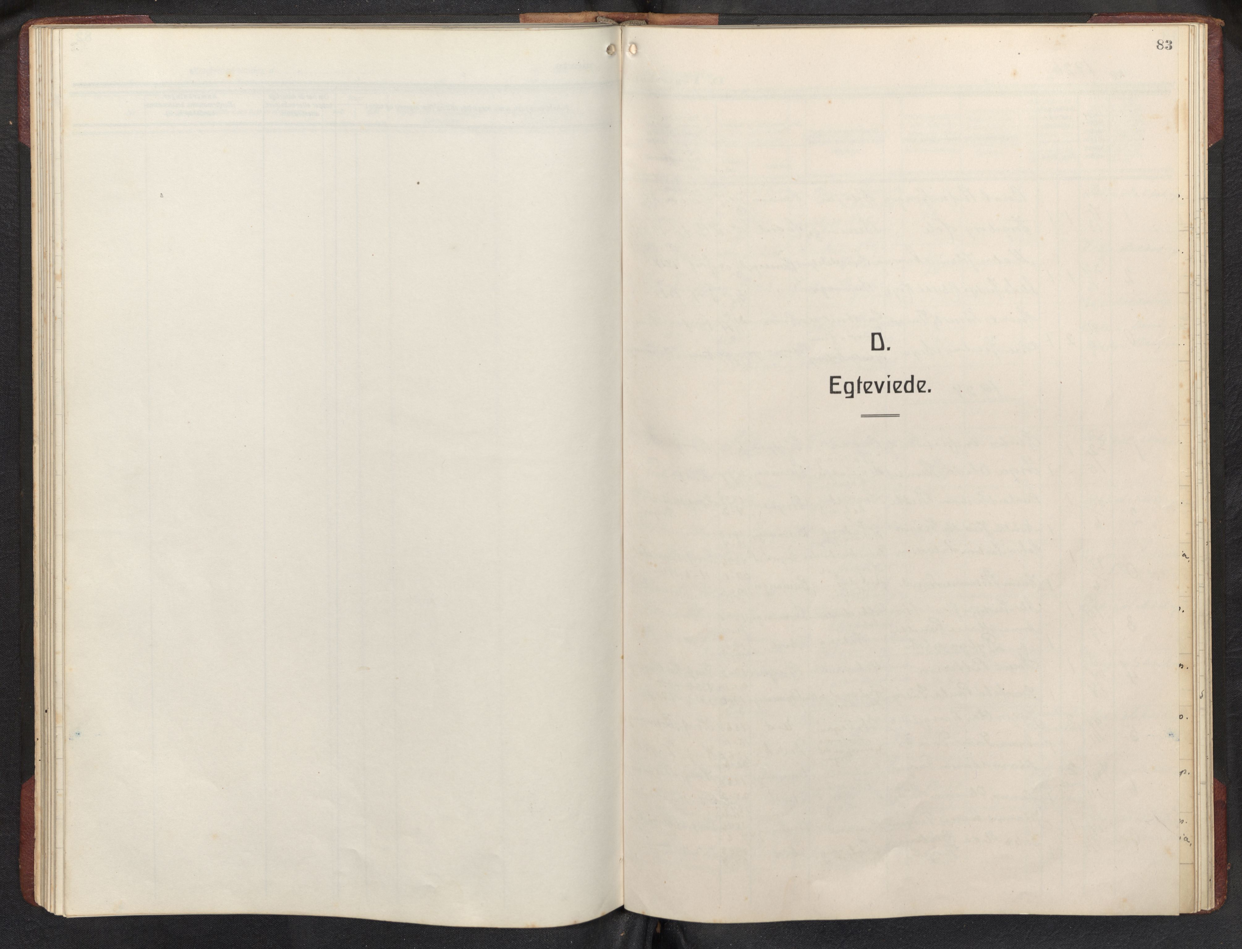Bremanger sokneprestembete, SAB/A-82201/H/Hab/Habb/L0002: Klokkerbok nr. B 2, 1926-1945, s. 82b-83a