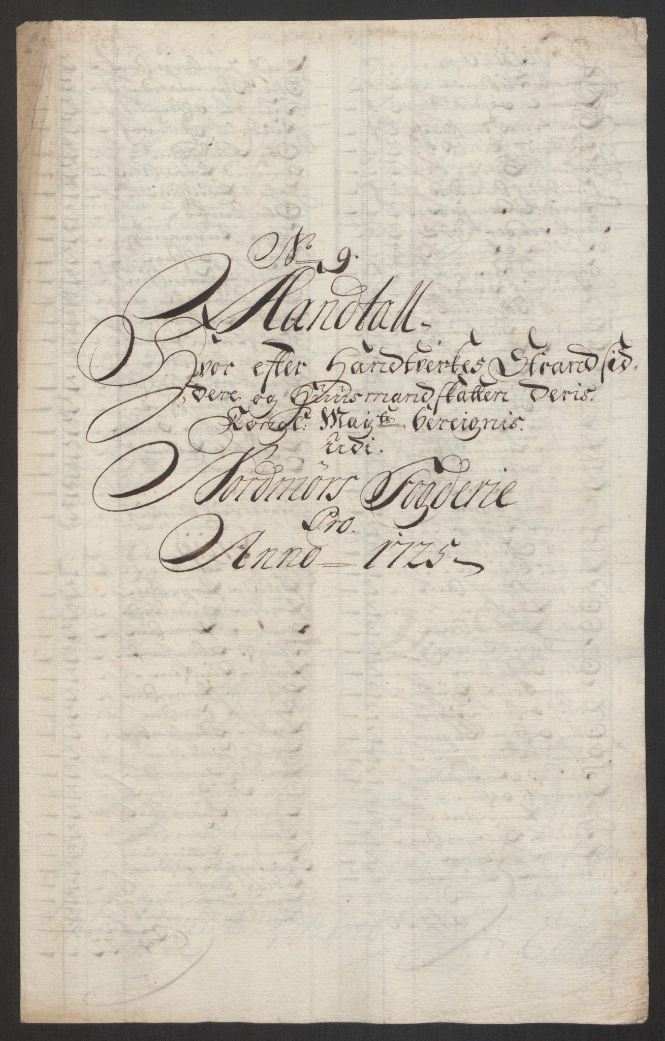 Rentekammeret inntil 1814, Reviderte regnskaper, Fogderegnskap, AV/RA-EA-4092/R56/L3758: Fogderegnskap Nordmøre, 1725, s. 129