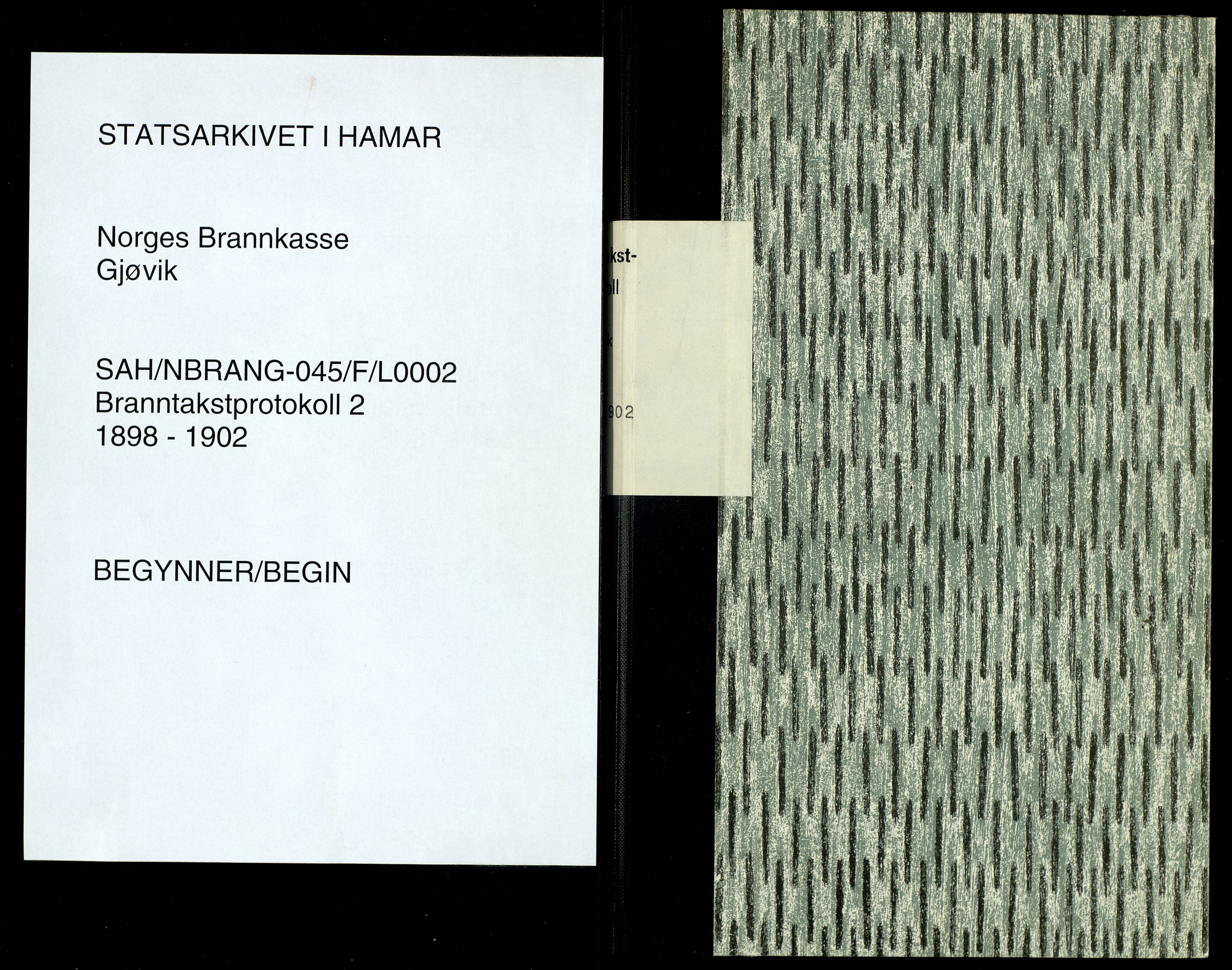 Norges Brannkasse, Gjøvik, AV/SAH-NBRANG-045/F/L0002: Branntakstprotokoll, 1898-1902