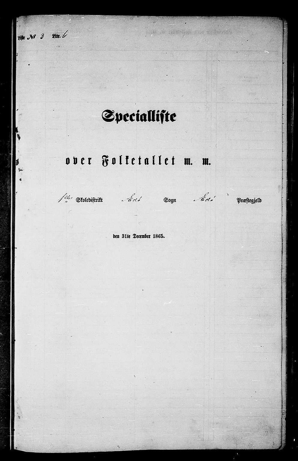 RA, Folketelling 1865 for 1573P Edøy prestegjeld, 1865, s. 67