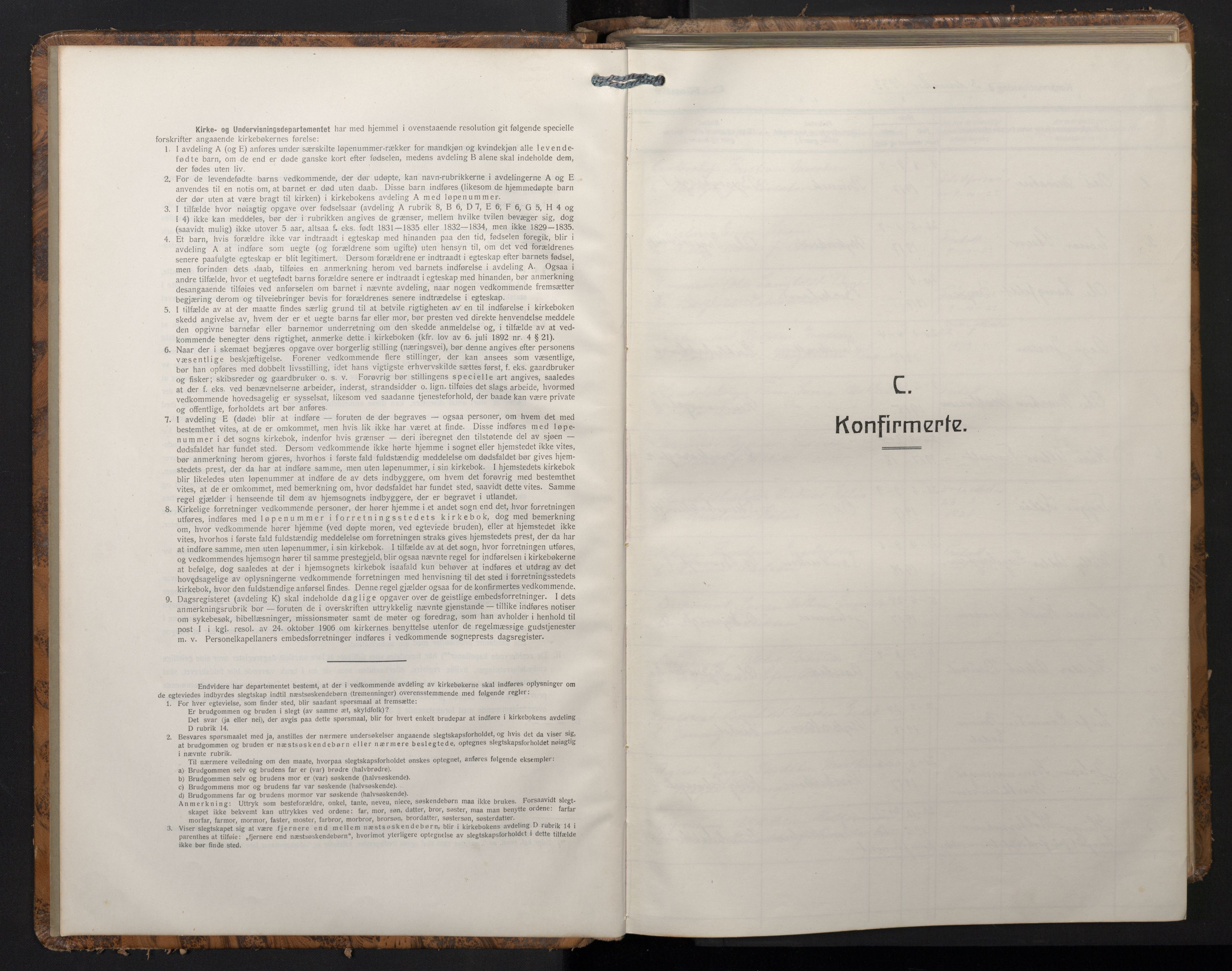 Domkirken sokneprestembete, SAB/A-74801/H/Hab/L0027: Klokkerbok nr. C 7, 1933-1962