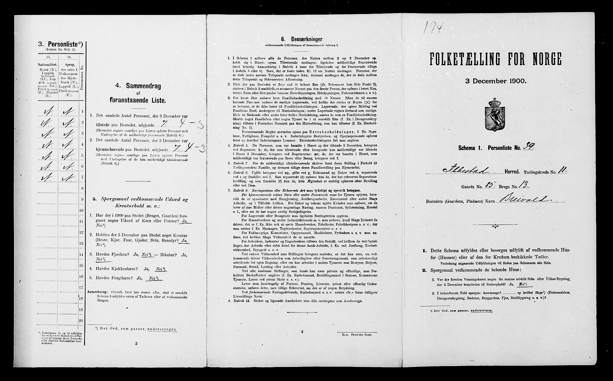 SATØ, Folketelling 1900 for 1917 Ibestad herred, 1900, s. 1432