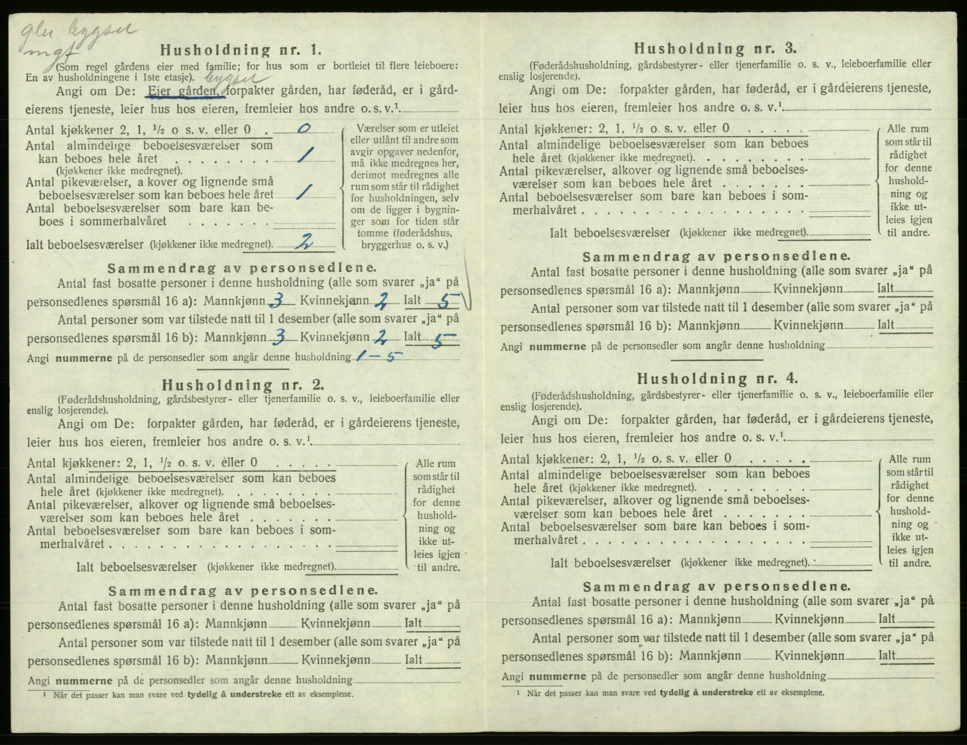 SAB, Folketelling 1920 for 1242 Samnanger herred, 1920, s. 65