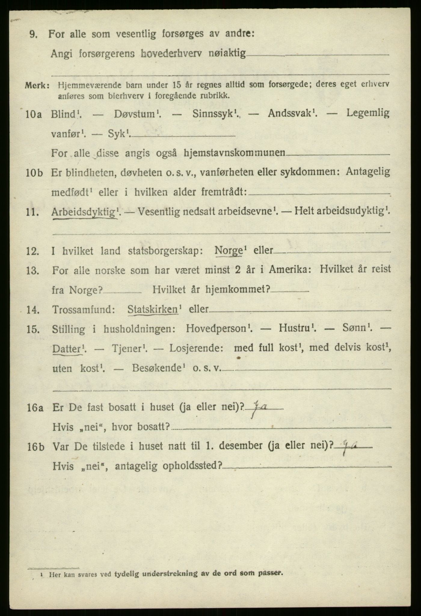 SAB, Folketelling 1920 for 1444 Hornindal herred, 1920, s. 1075