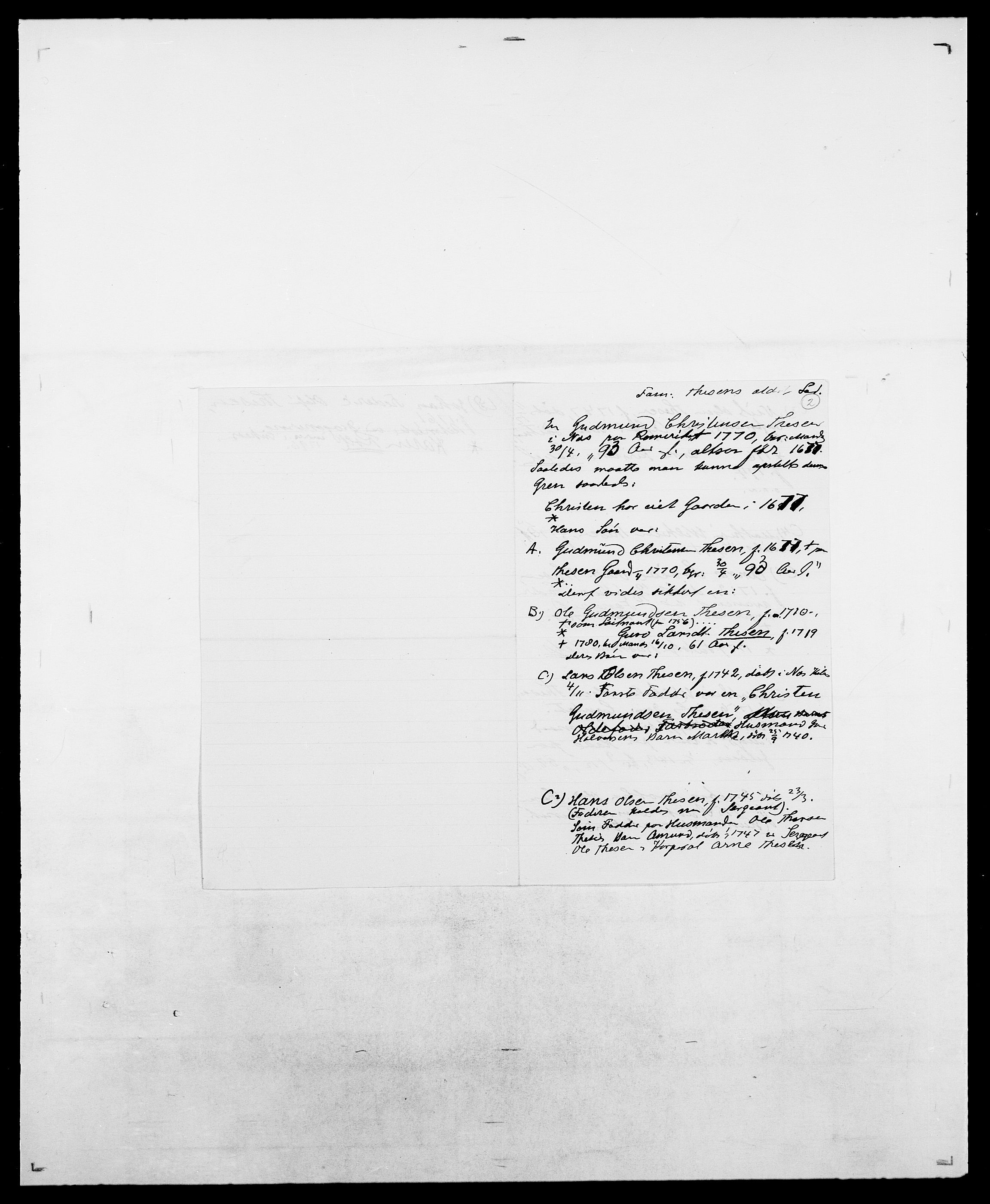 Delgobe, Charles Antoine - samling, AV/SAO-PAO-0038/D/Da/L0038: Svanenskjold - Thornsohn, s. 586