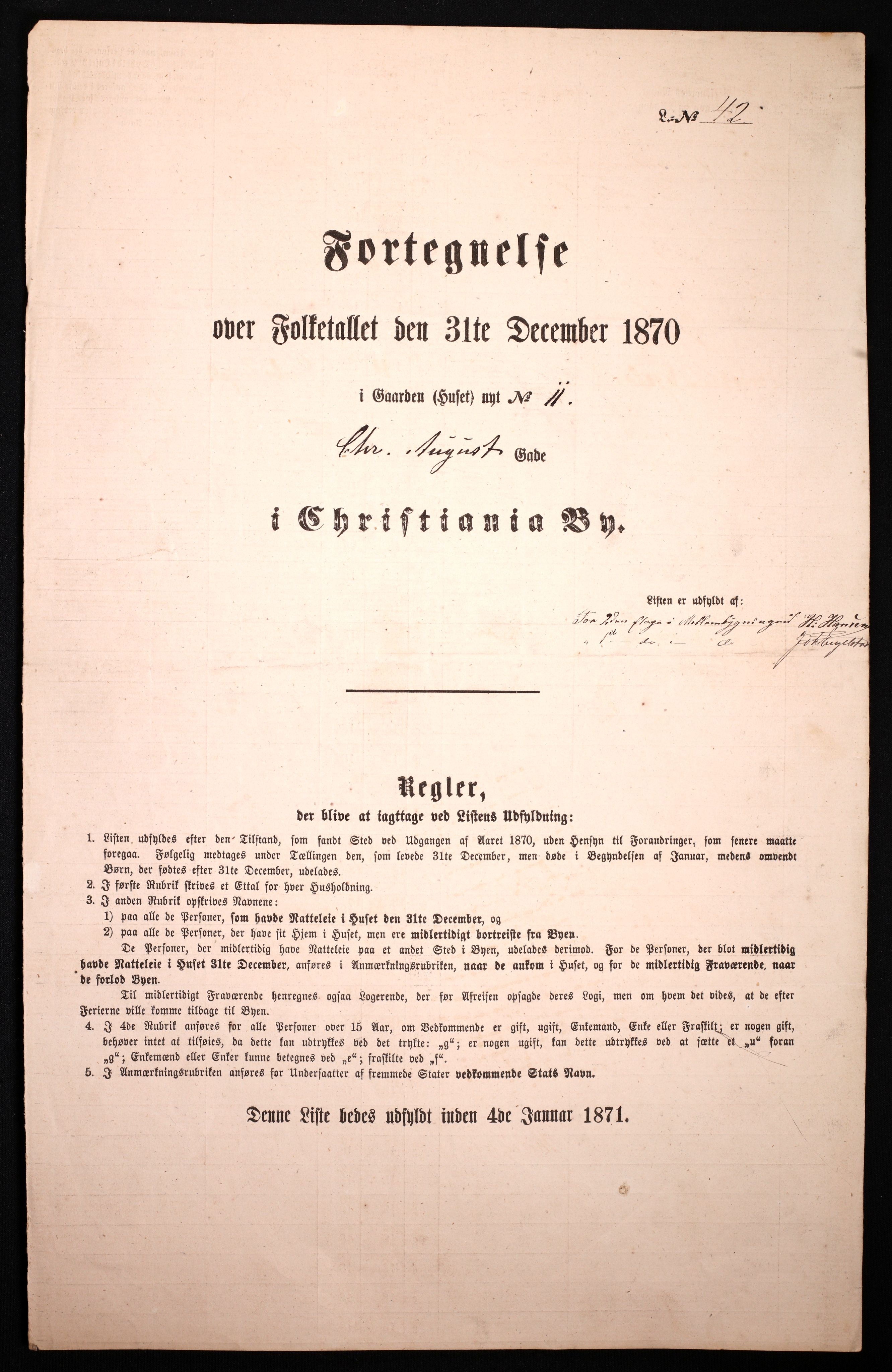 RA, Folketelling 1870 for 0301 Kristiania kjøpstad, 1870, s. 562