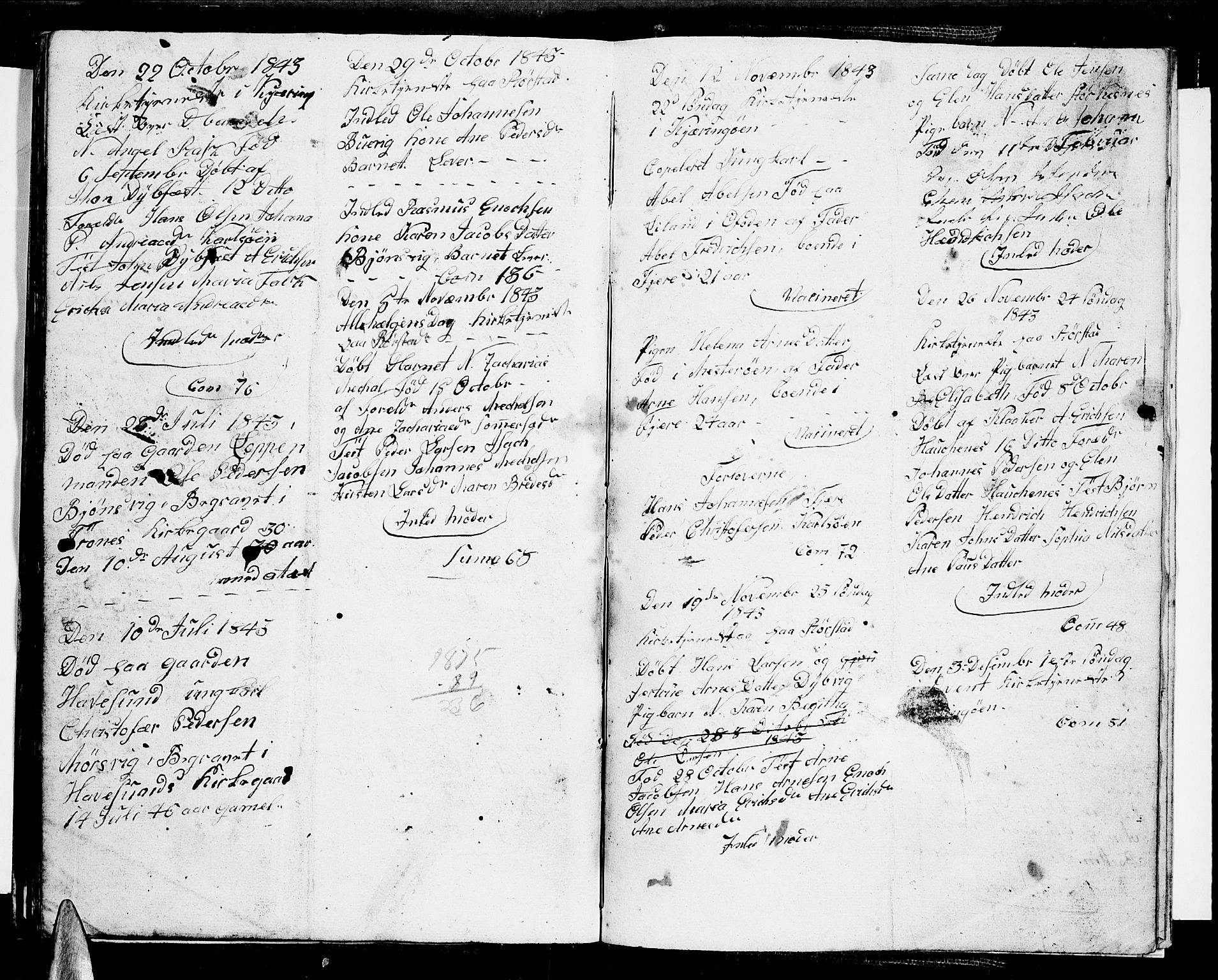 Ministerialprotokoller, klokkerbøker og fødselsregistre - Nordland, AV/SAT-A-1459/853/L0774: Klokkerbok nr. 853C02, 1836-1845