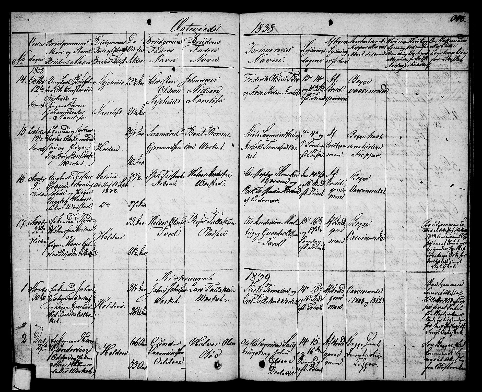 Holla kirkebøker, AV/SAKO-A-272/G/Ga/L0002: Klokkerbok nr. I 2, 1830-1848, s. 348