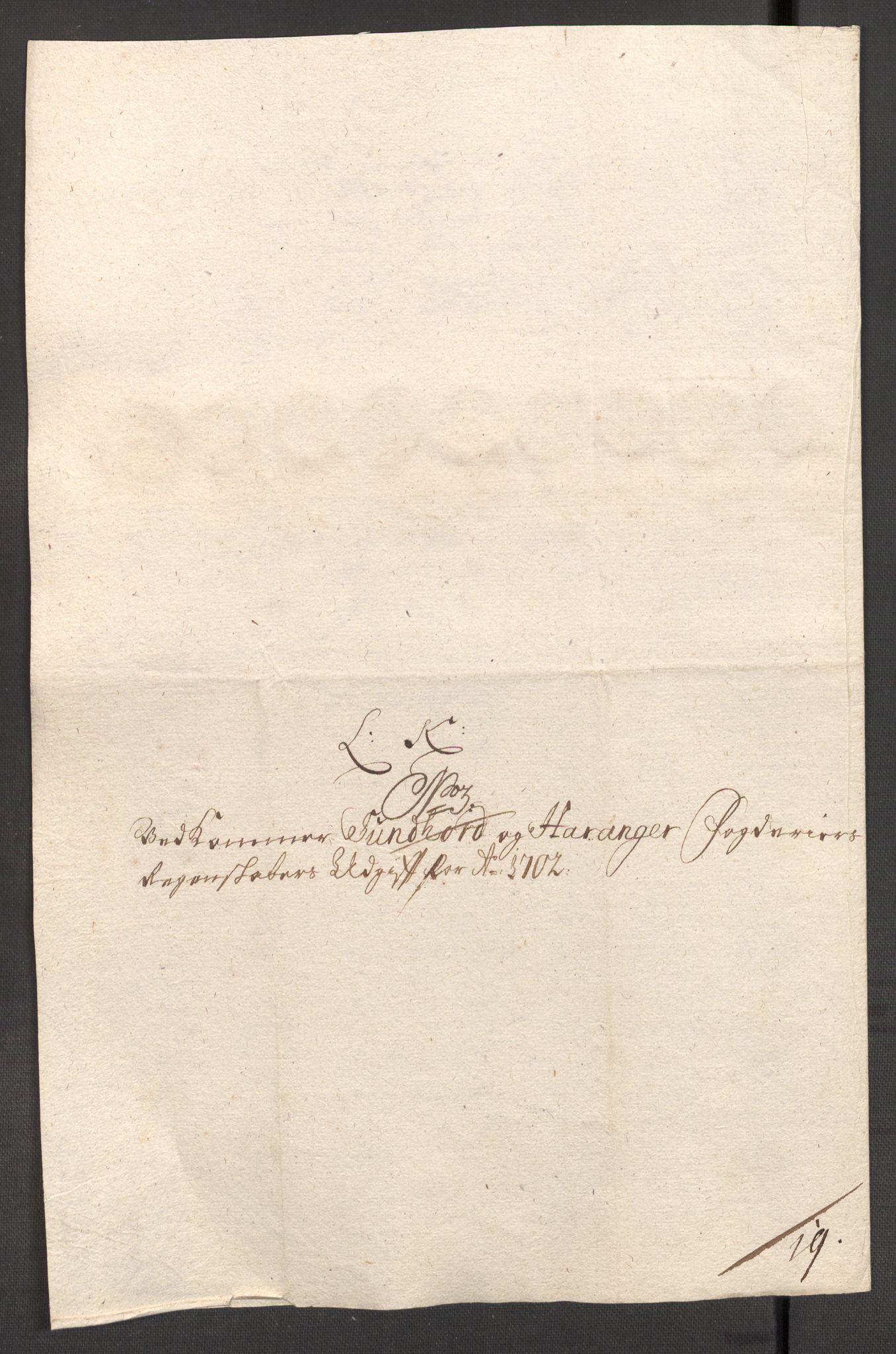 Rentekammeret inntil 1814, Reviderte regnskaper, Fogderegnskap, RA/EA-4092/R48/L2980: Fogderegnskap Sunnhordland og Hardanger, 1702, s. 206