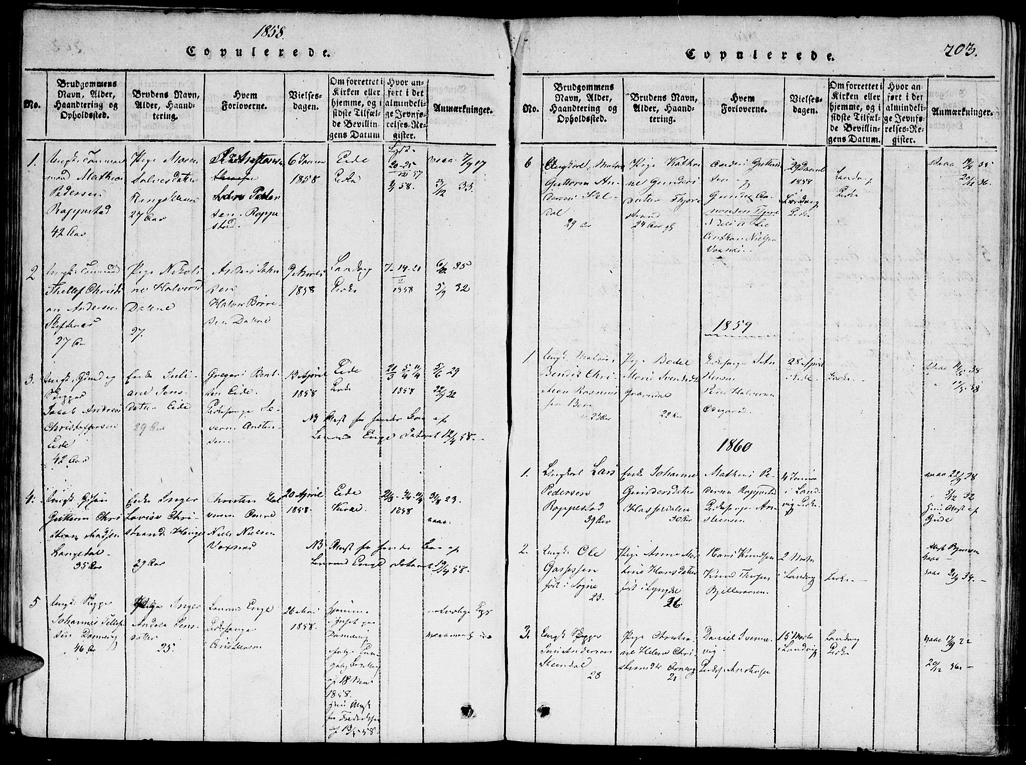 Hommedal sokneprestkontor, AV/SAK-1111-0023/F/Fa/Faa/L0001: Ministerialbok nr. A 1, 1816-1860, s. 202