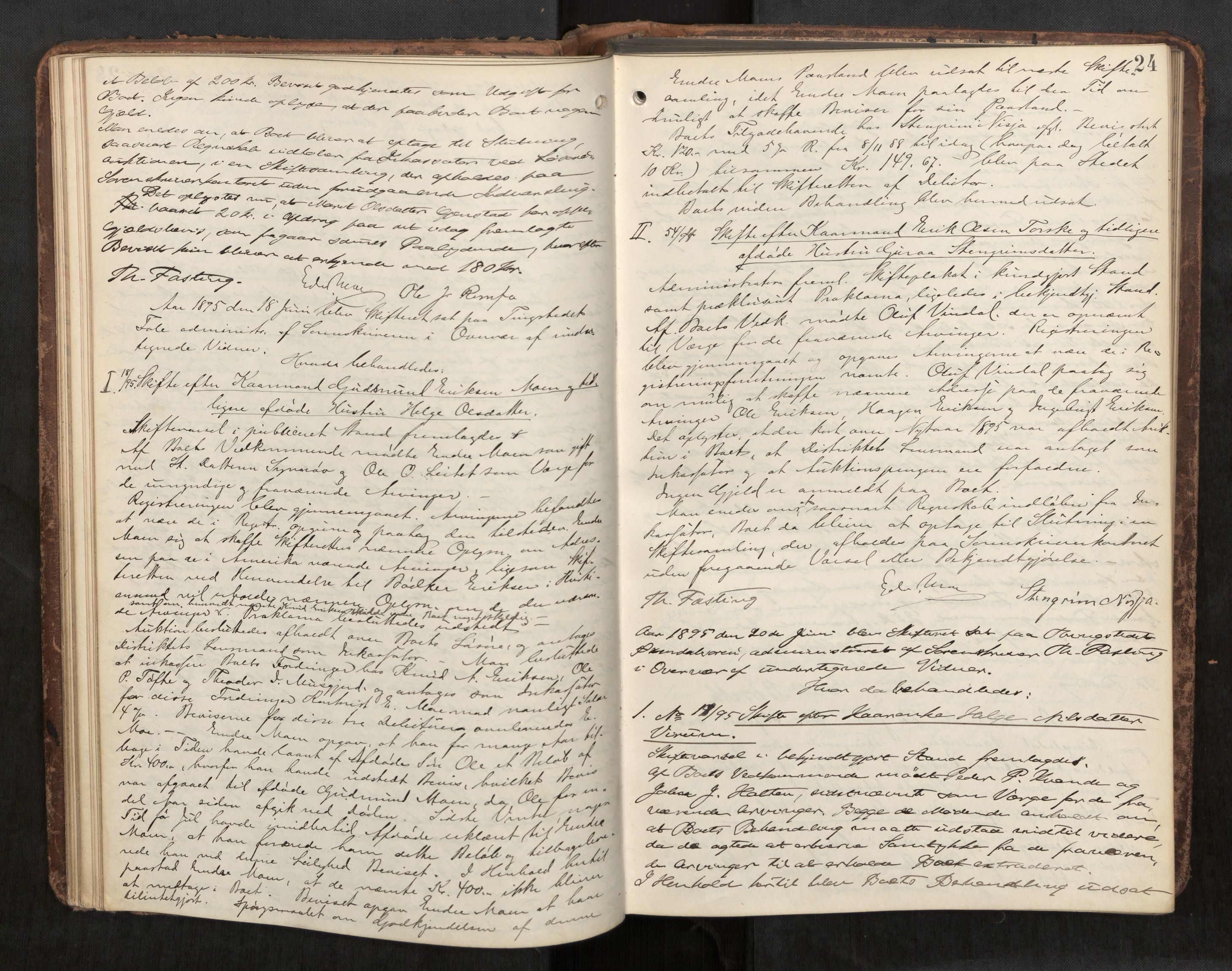 Nordmøre sorenskriveri, AV/SAT-A-4132/1/3/3B/L0006: Forhandlingsprotokoll nr. 06, 1894-1900, s. 24
