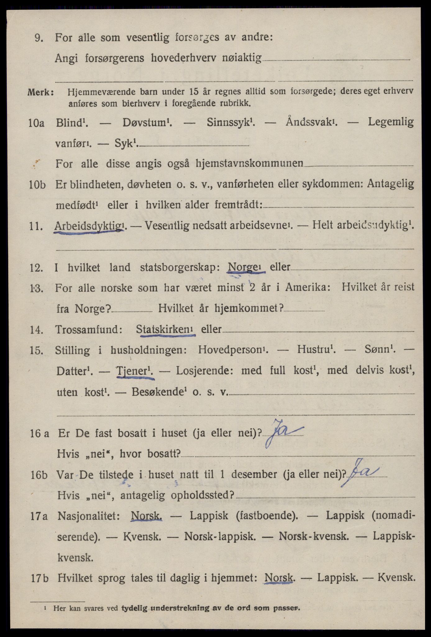 SAT, Folketelling 1920 for 1629 Jøssund herred, 1920, s. 3957