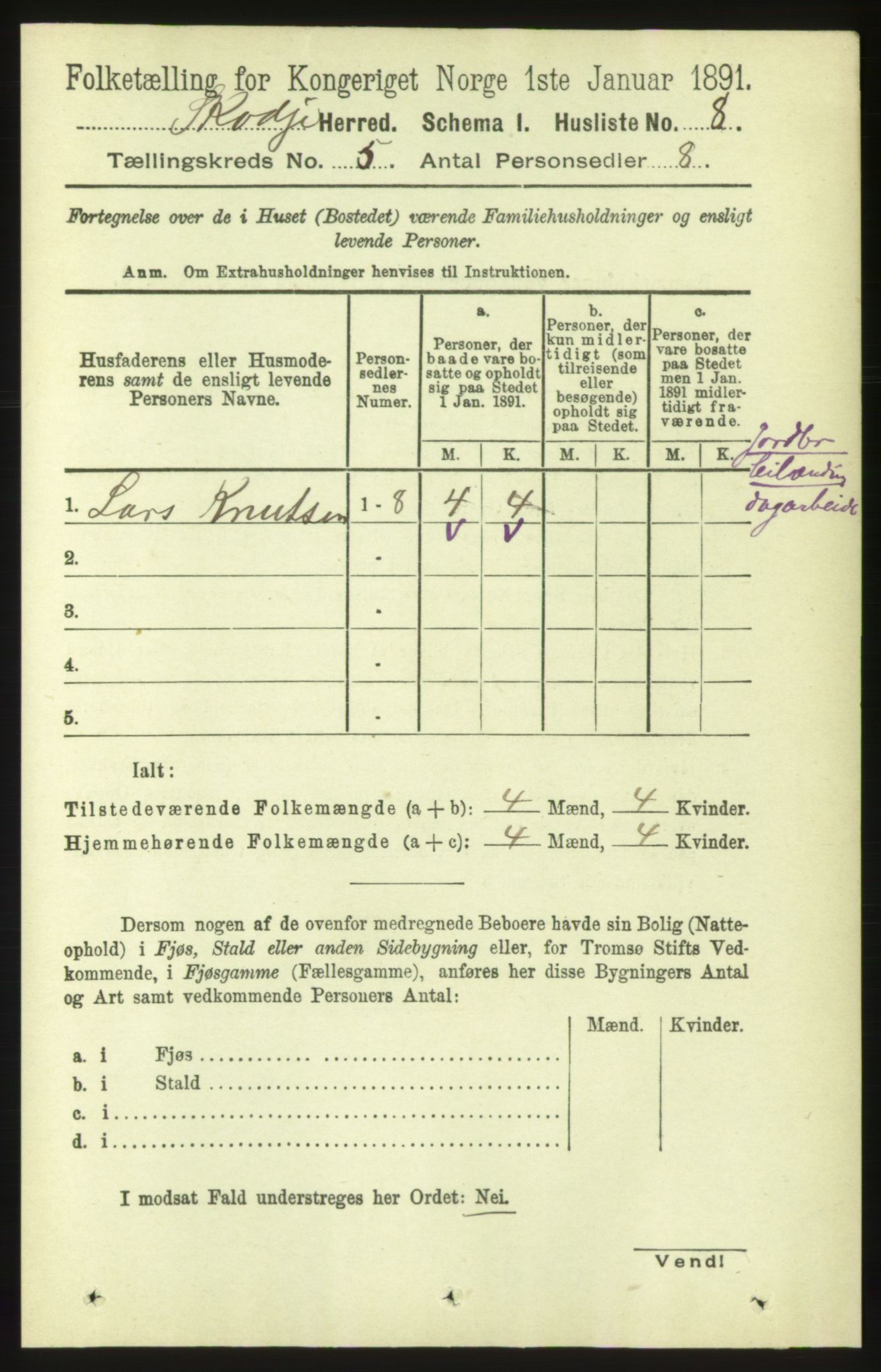 RA, Folketelling 1891 for 1529 Skodje herred, 1891, s. 740