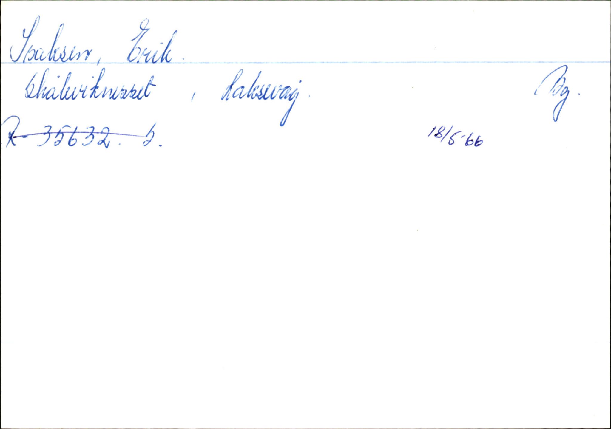 Statens vegvesen, Hordaland vegkontor, AV/SAB-A-5201/2/Ha/L0026: R-eierkort I-J, 1920-1971, s. 6