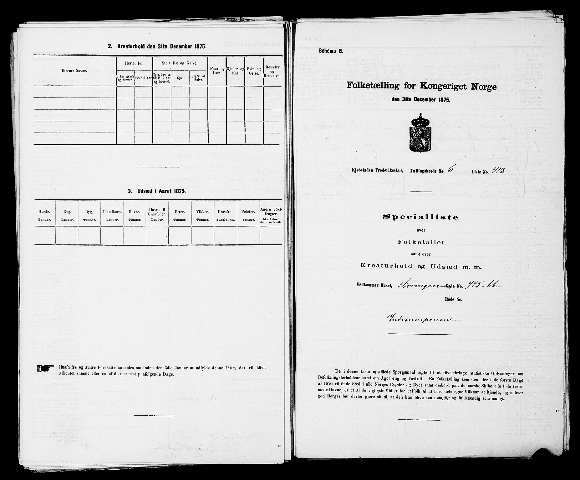 RA, Folketelling 1875 for 0103B Fredrikstad prestegjeld, Fredrikstad kjøpstad, 1875, s. 968