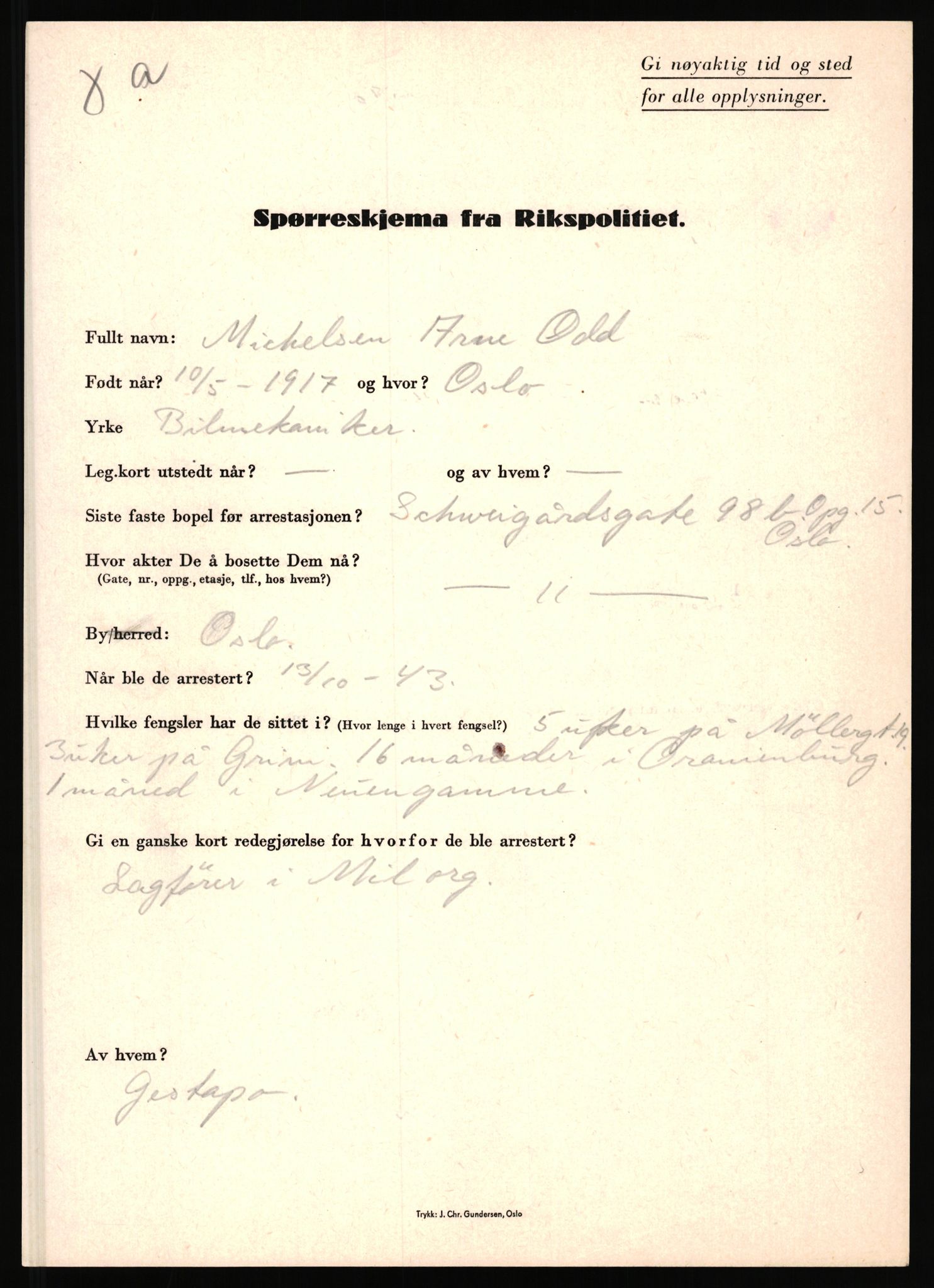 Rikspolitisjefen, AV/RA-S-1560/L/L0011: Lucassen, Oscar Fredrik - Moen, Olav, 1940-1945, s. 890