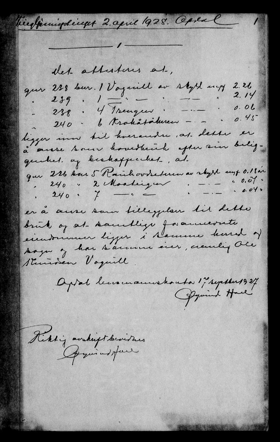 Orkdal sorenskriveri, AV/SAT-A-4169/1/2/2C/L0039: Pantebok nr. 26, 1928-1929, s. 0-1, Tingl.dato: 02.04.1928