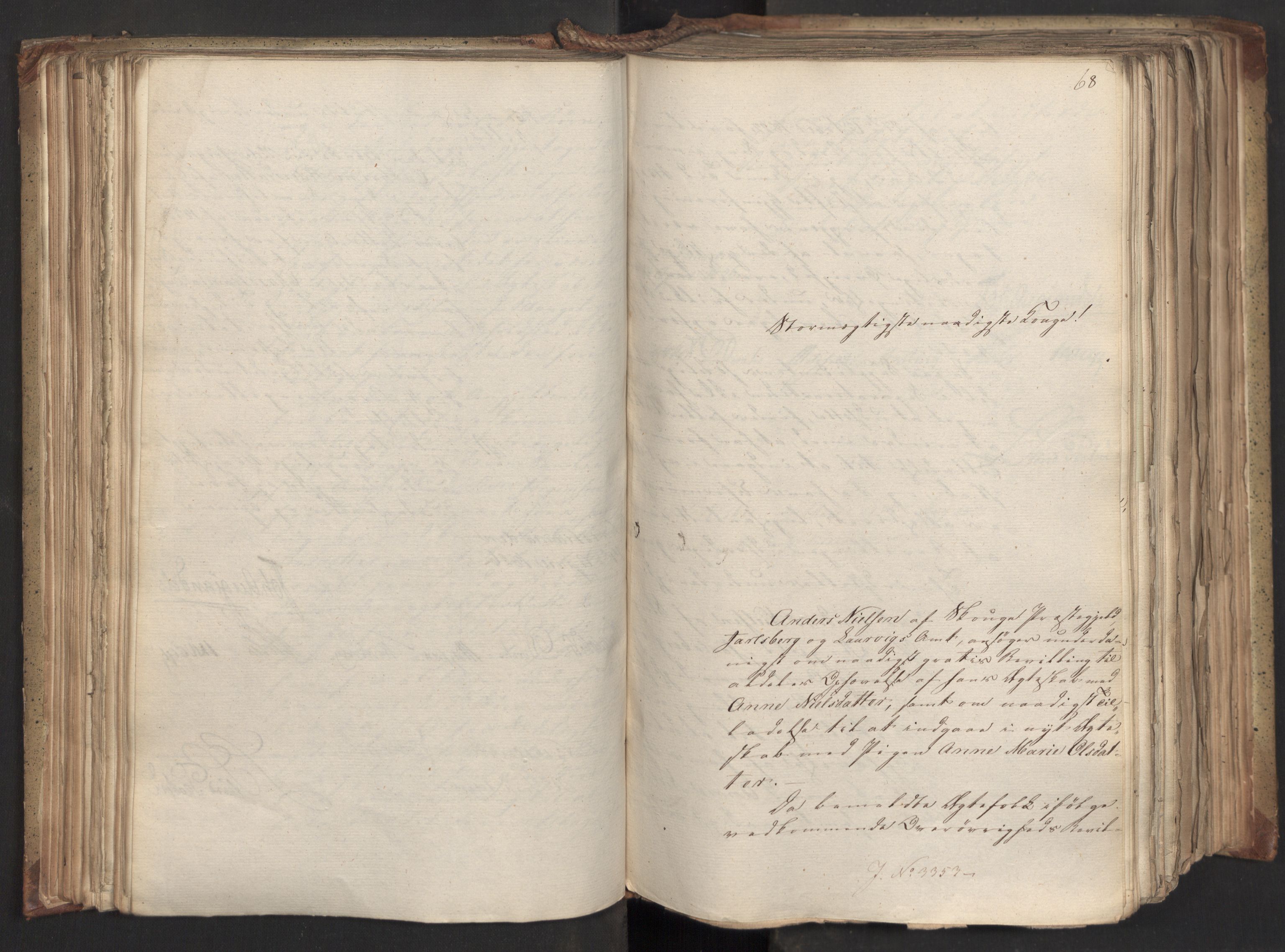 Statsrådsavdelingen i Stockholm, AV/RA-S-1003/D/Da/L0046: Regjeringsinnstillinger nr. 3308-3500, 1826, s. 124
